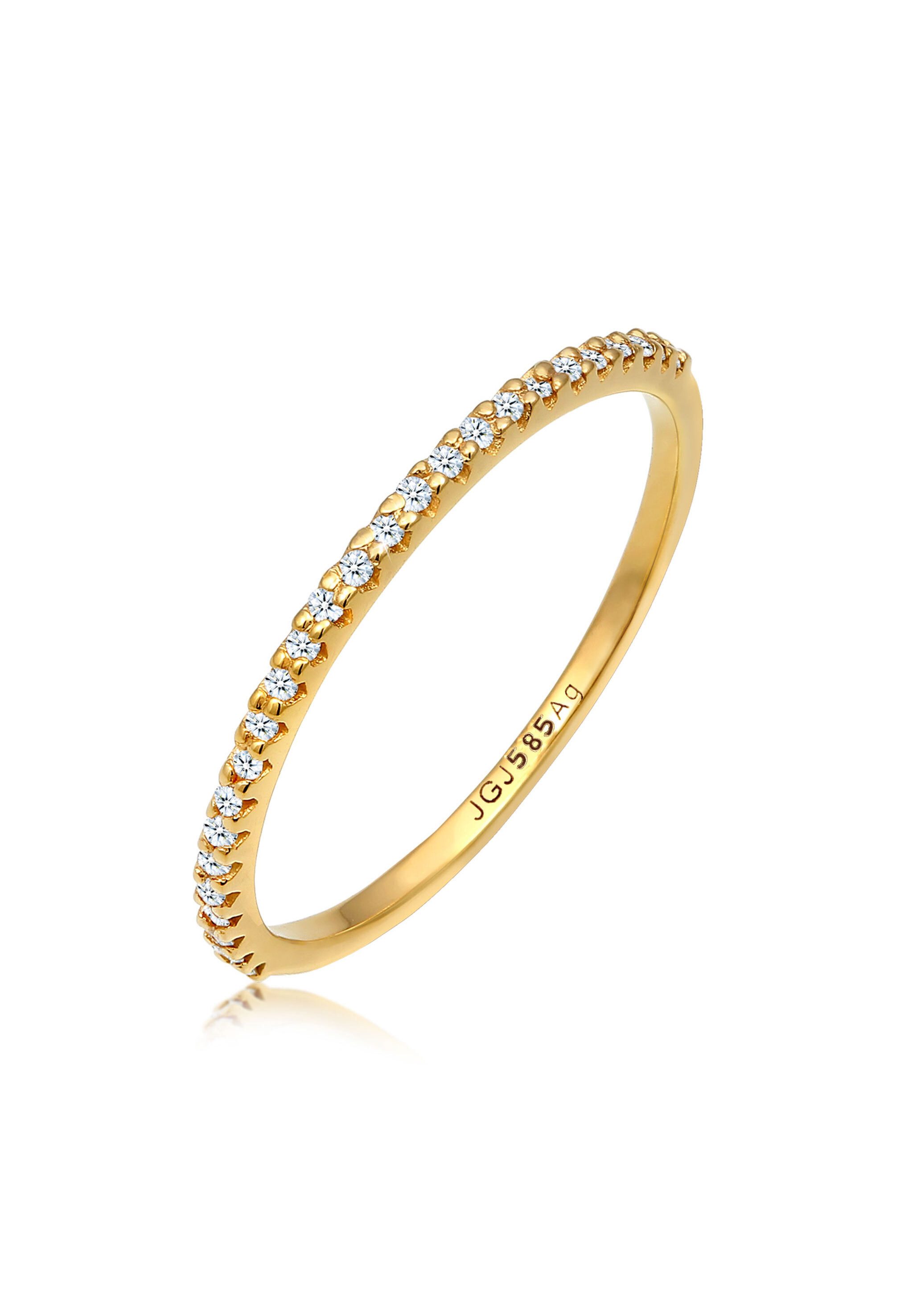Elli DIAMONDS Diamantring Memoire Diamanten Brillantschliff günstig online kaufen