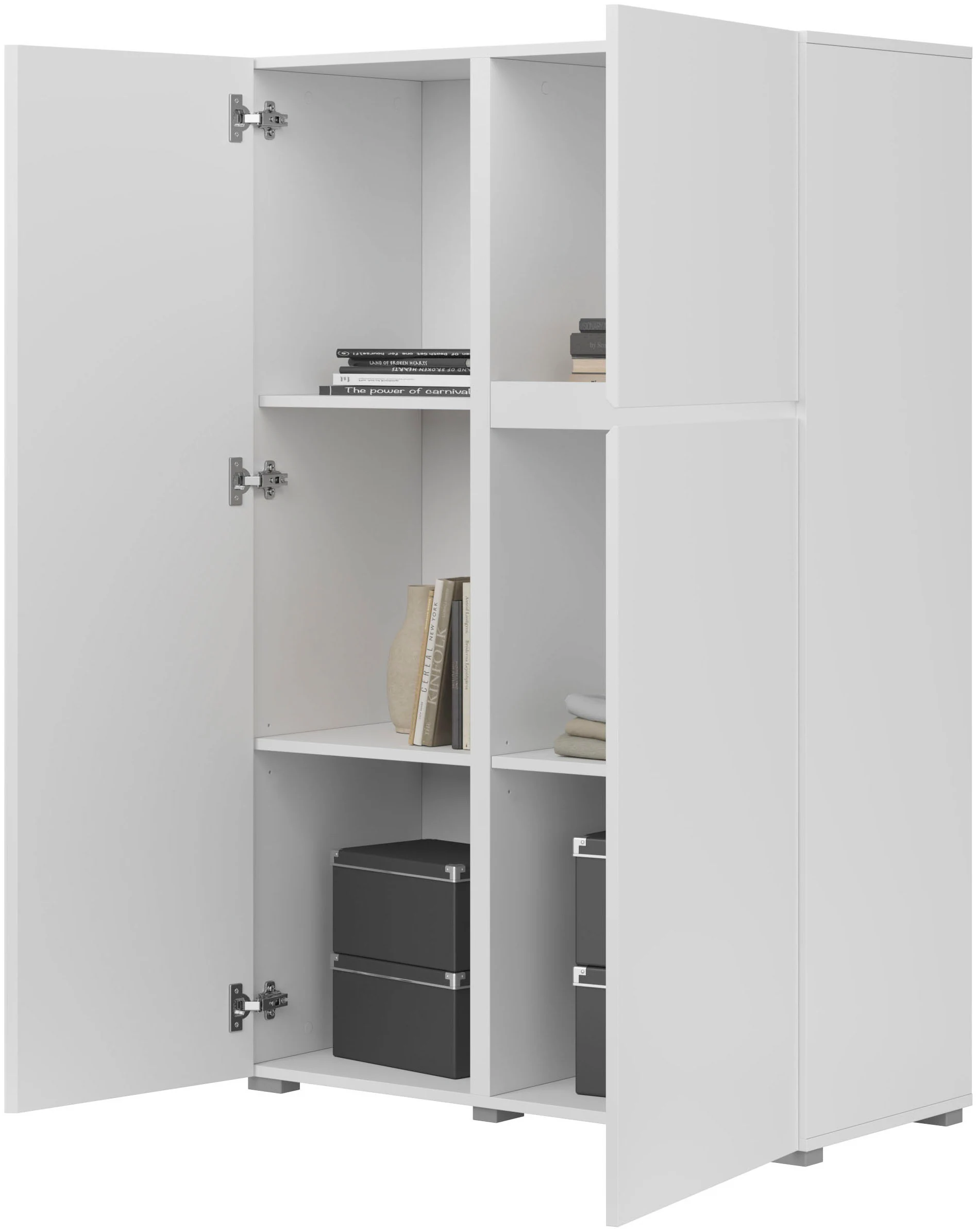 INOSIGN Highboard "Asymetric, Breite 92 cm, moderne grifflose Hochkommode m günstig online kaufen