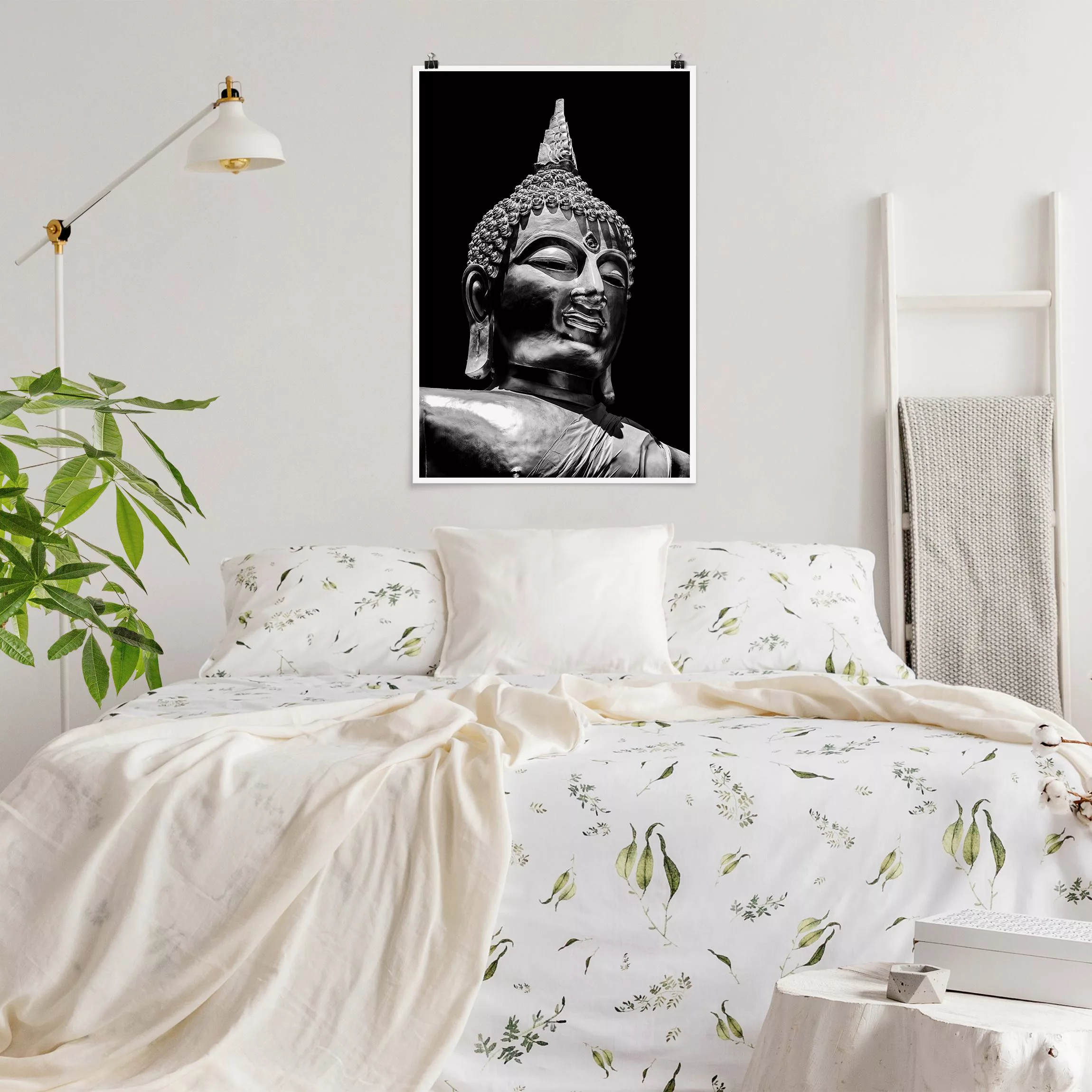 Poster Buddha Statue Gesicht günstig online kaufen