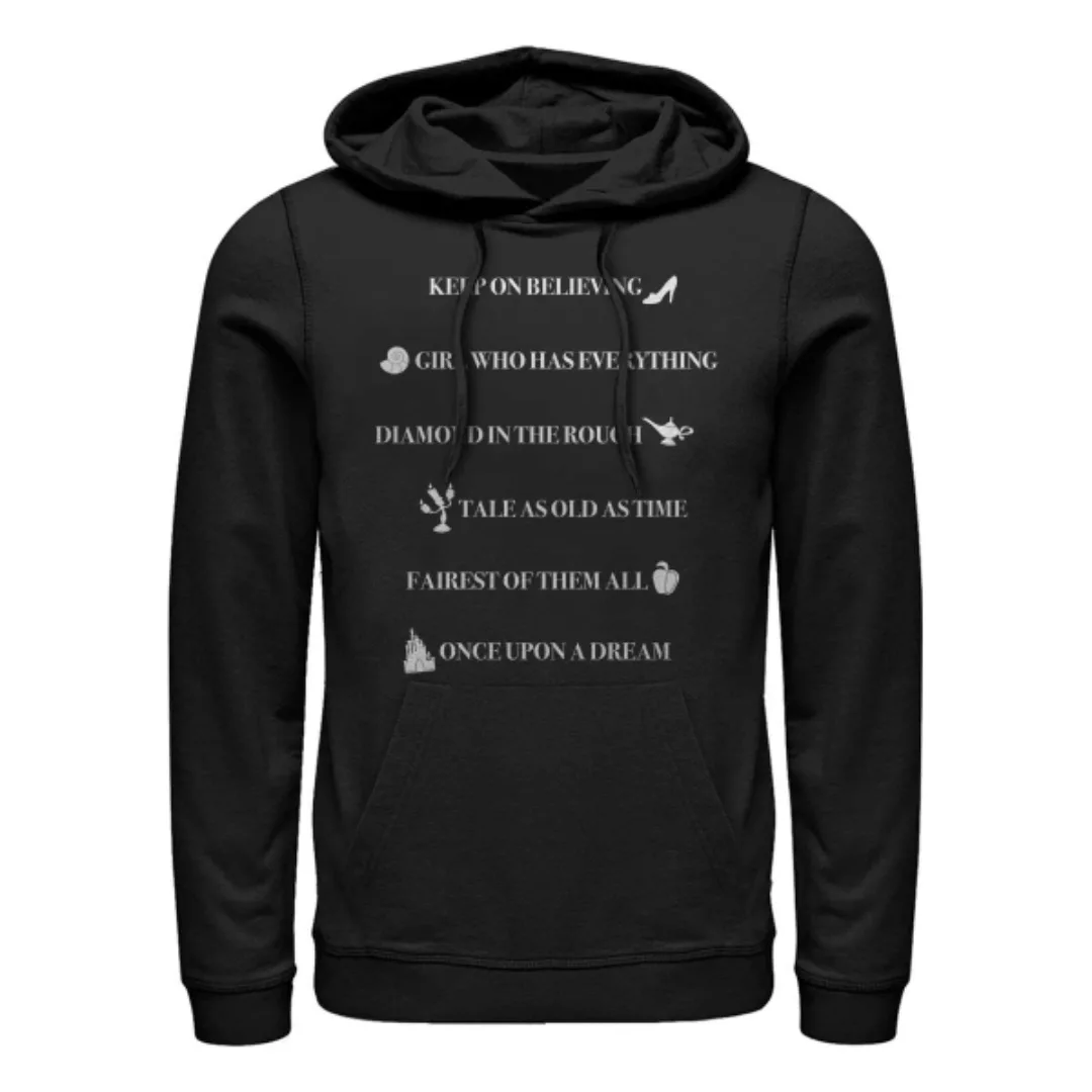 Disney Prinzessinnen - Gruppe Royal Quotes - Unisex Hoodie günstig online kaufen