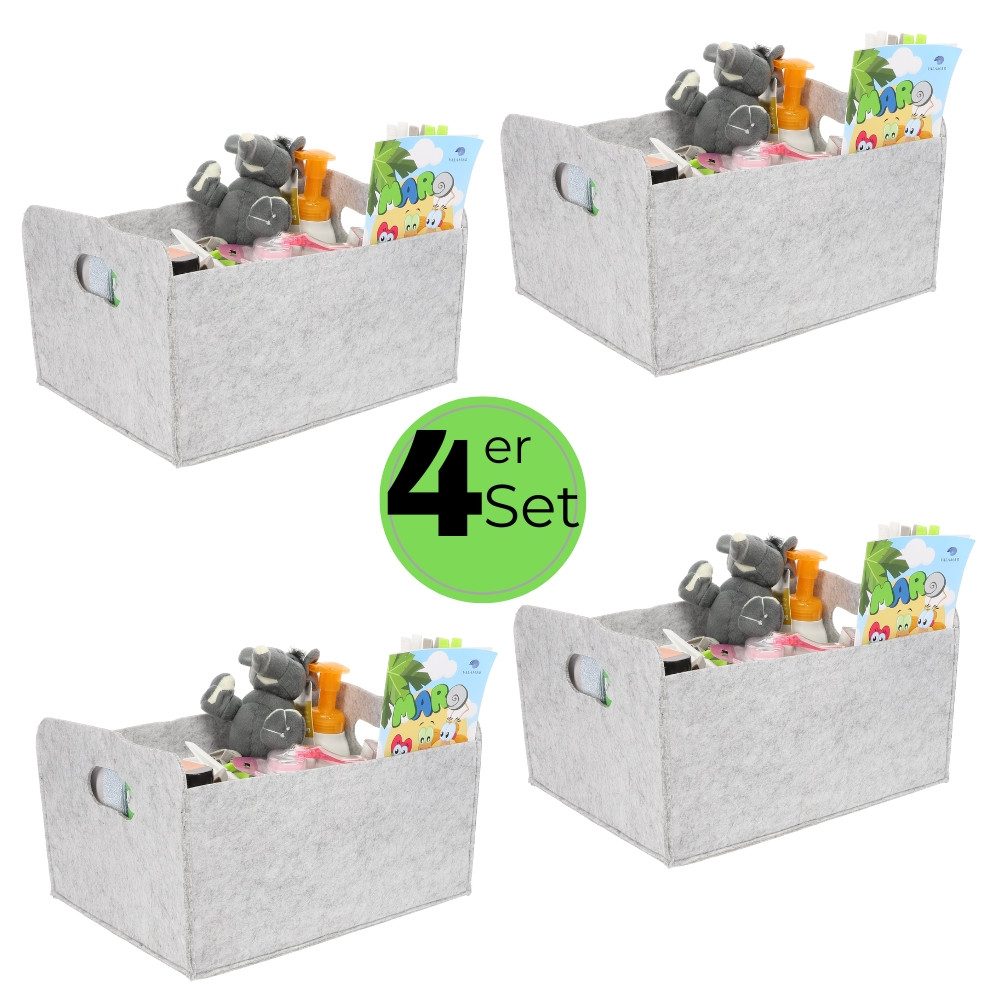 GarPet Aufbewahrungsbox 4x Aufbewahrungsbox faltbar Stoff günstig online kaufen