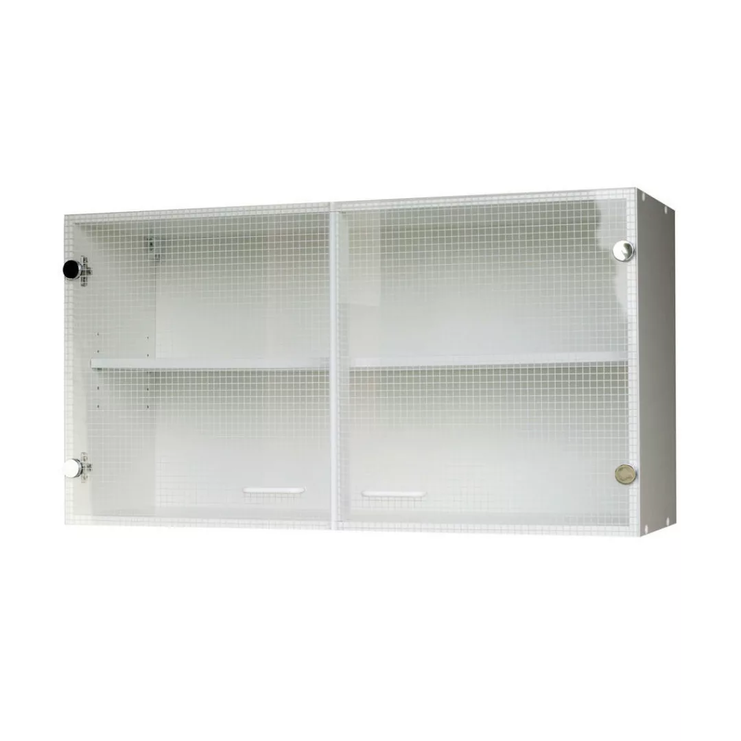 Glashängeschrank Top weiß matt B/H/T: ca. 100x53x35 cm günstig online kaufen