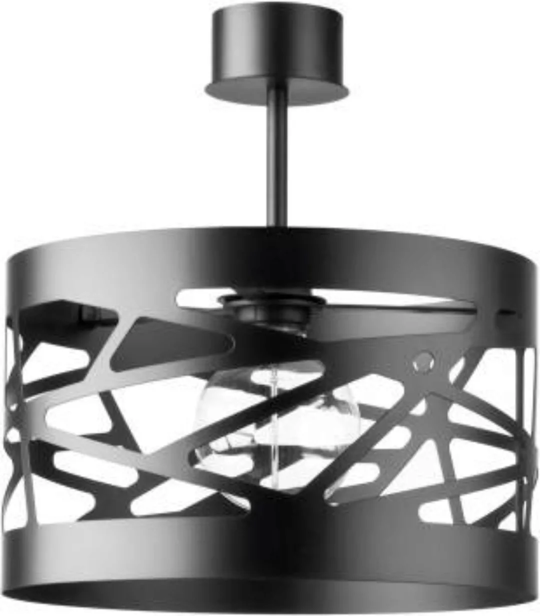 Schwarze Deckenlampe Modern Metall Ferva günstig online kaufen