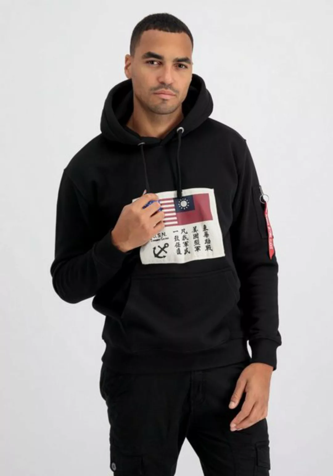 Alpha Industries Hoodie ALPHA INDUSTRIES Men - Hoodies USN Blood Chit Hoody günstig online kaufen