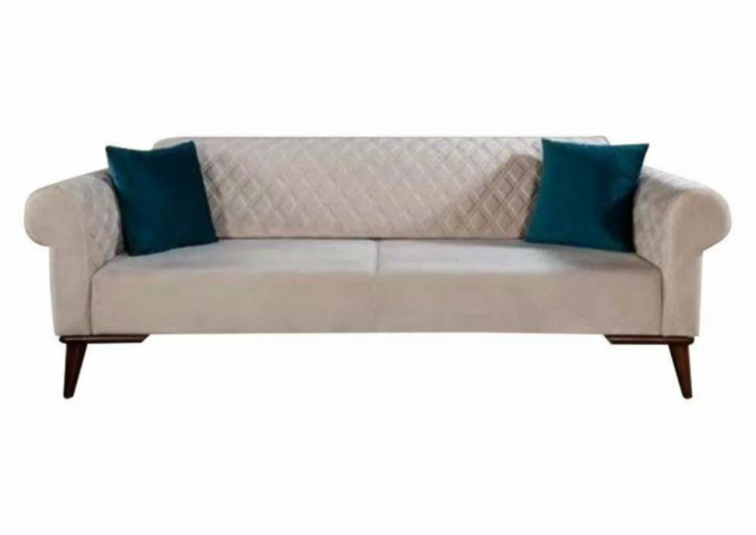 JVmoebel Sofa Beige Dreisitzer Couch Couchen Sofa Elegante Sitzmöbel, Made günstig online kaufen