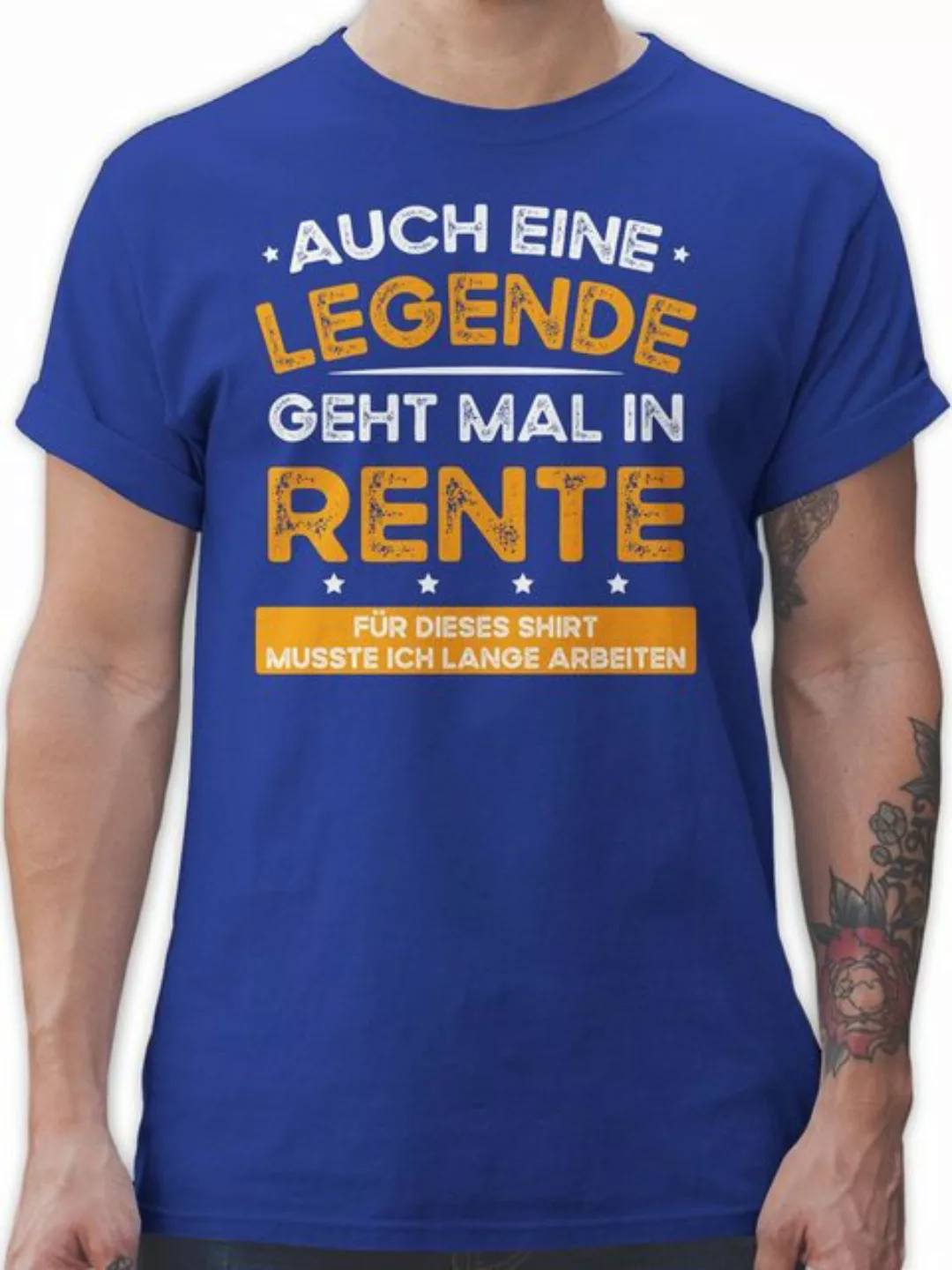 Shirtracer T-Shirt Auch eine Legende geht mal in Rente Rentner Geschenk günstig online kaufen