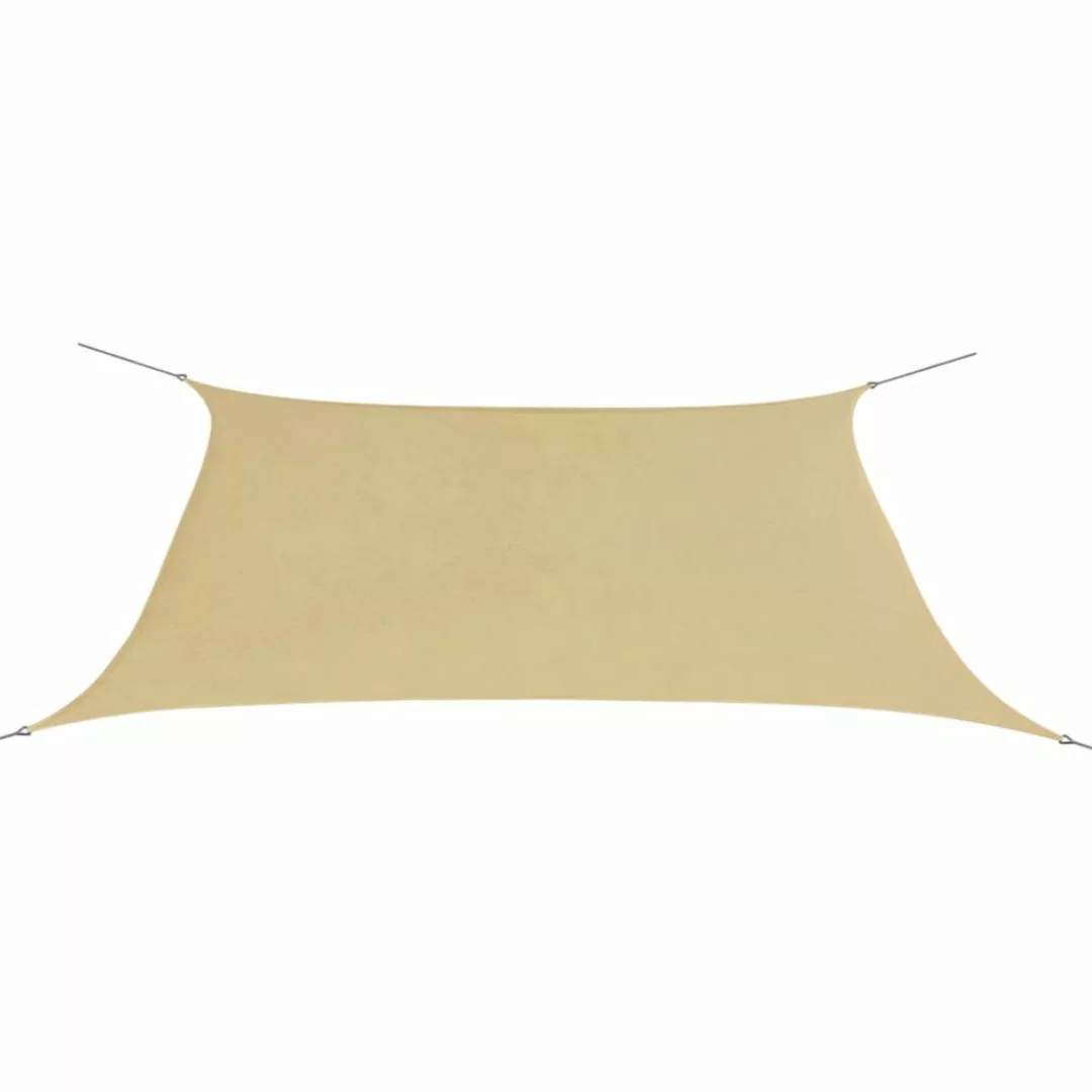 Sonnensegel Oxford Gewebe Rechteckig 2 X 4 M Beige günstig online kaufen