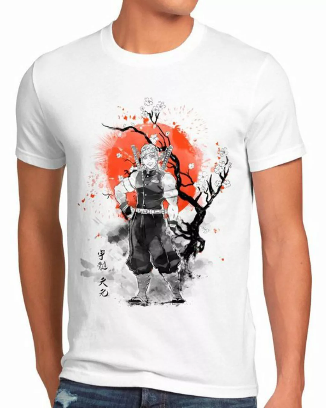 style3 T-Shirt Cherry Blossom Uzui demon slayer anime japan manga günstig online kaufen