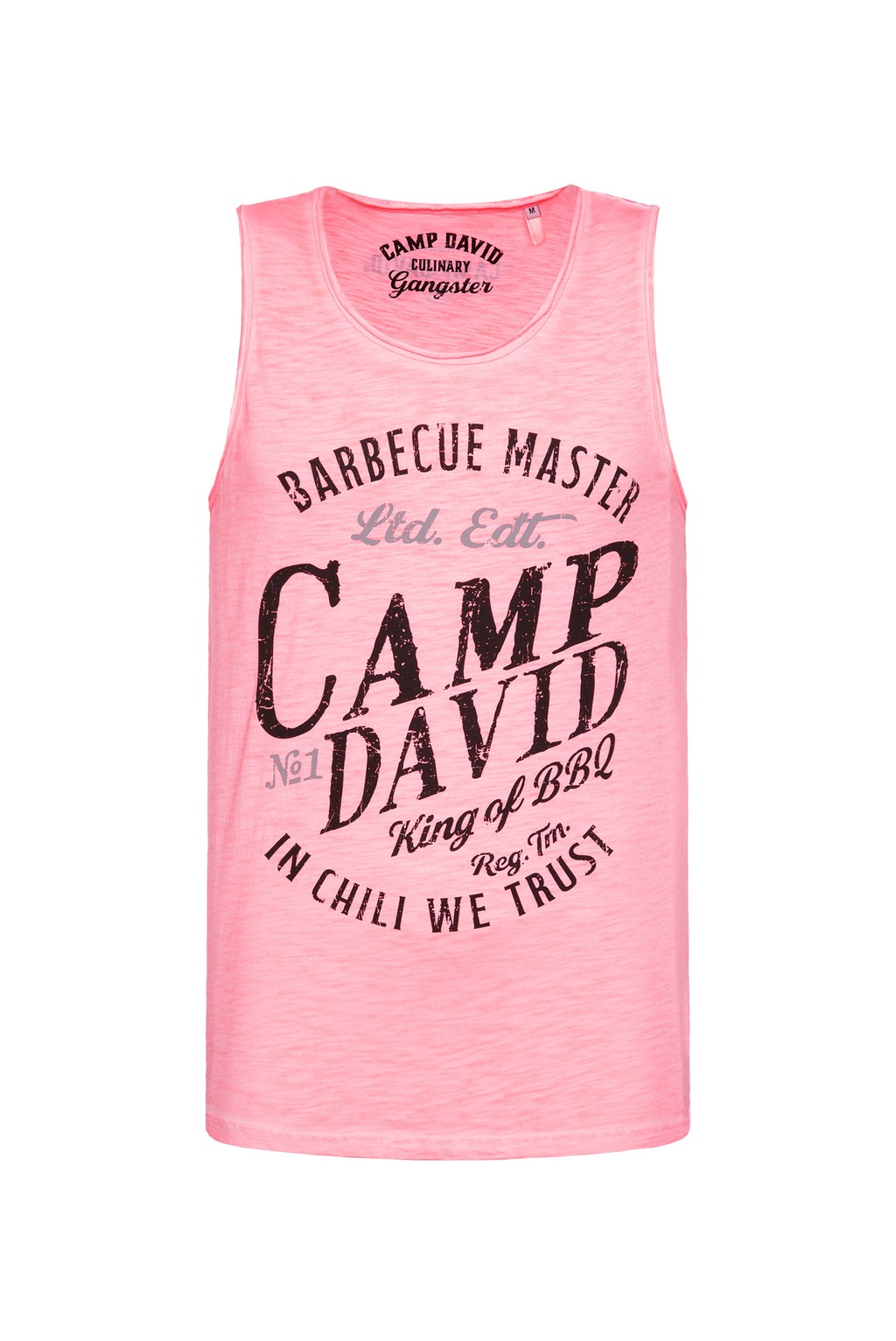 CAMP DAVID Tanktop, mit offenen Kanten an den Ausschnitten günstig online kaufen