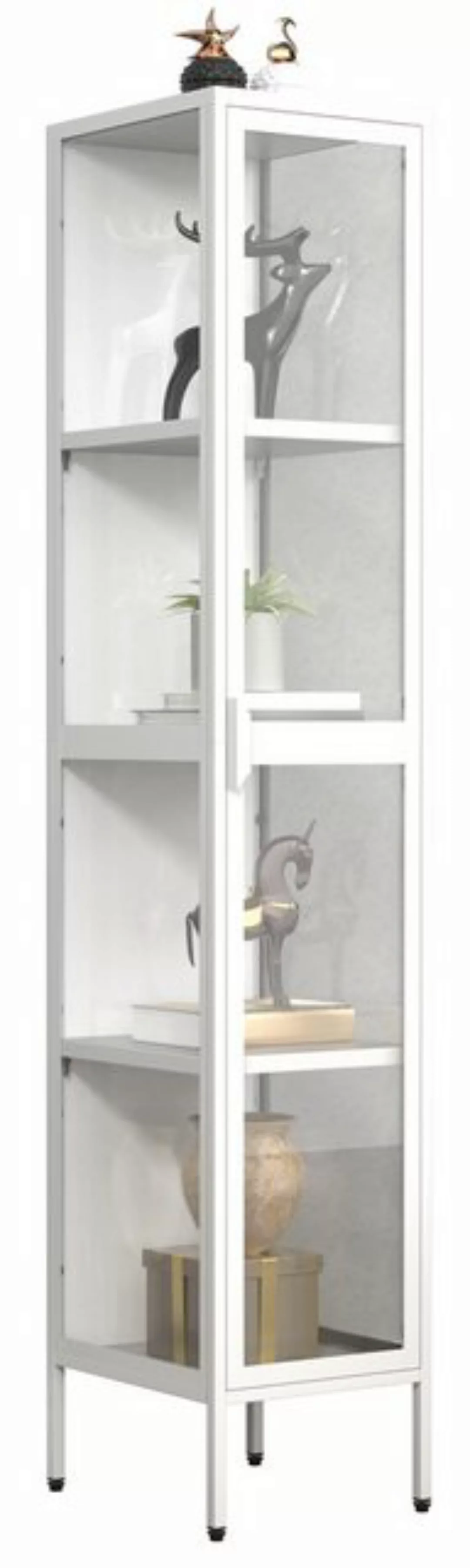 VCM Vitrine "VCM Glasvitrine stehend  Vitrine Glas mit ESG-Sicherheitsglas günstig online kaufen