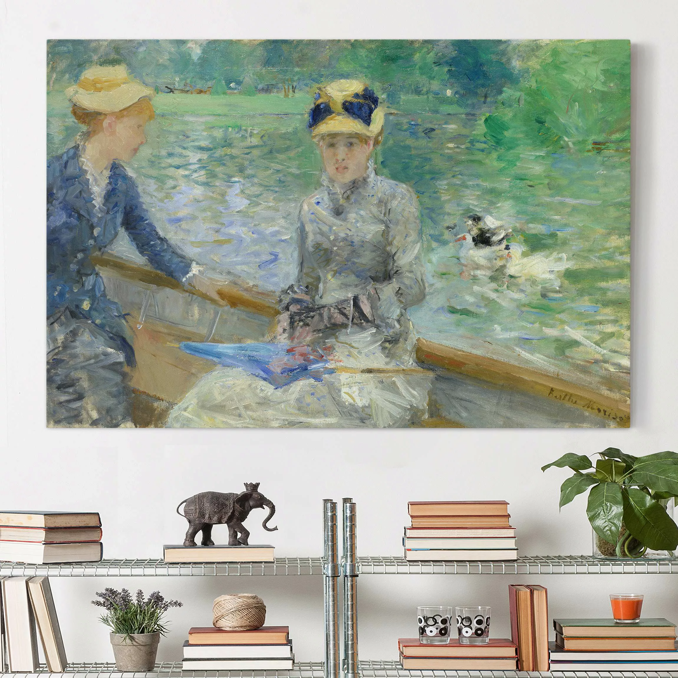 Leinwandbild Kunstdruck - Querformat Berthe Morisot - Sommertag günstig online kaufen