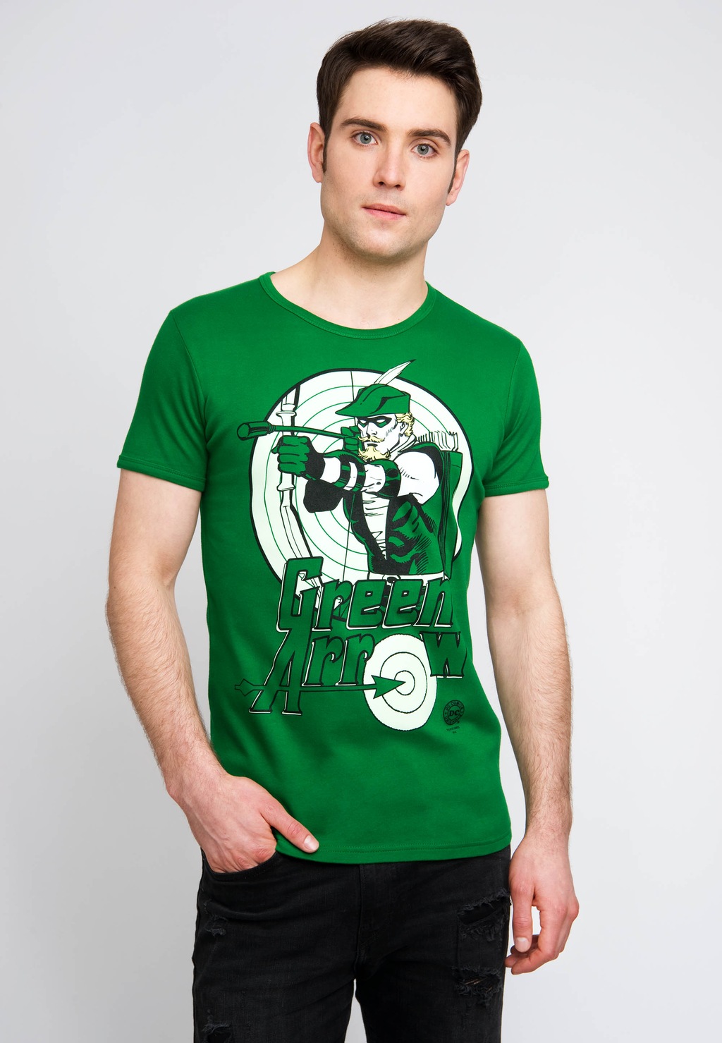 LOGOSHIRT T-Shirt "Green Arrow", mit coolem Frontprint günstig online kaufen