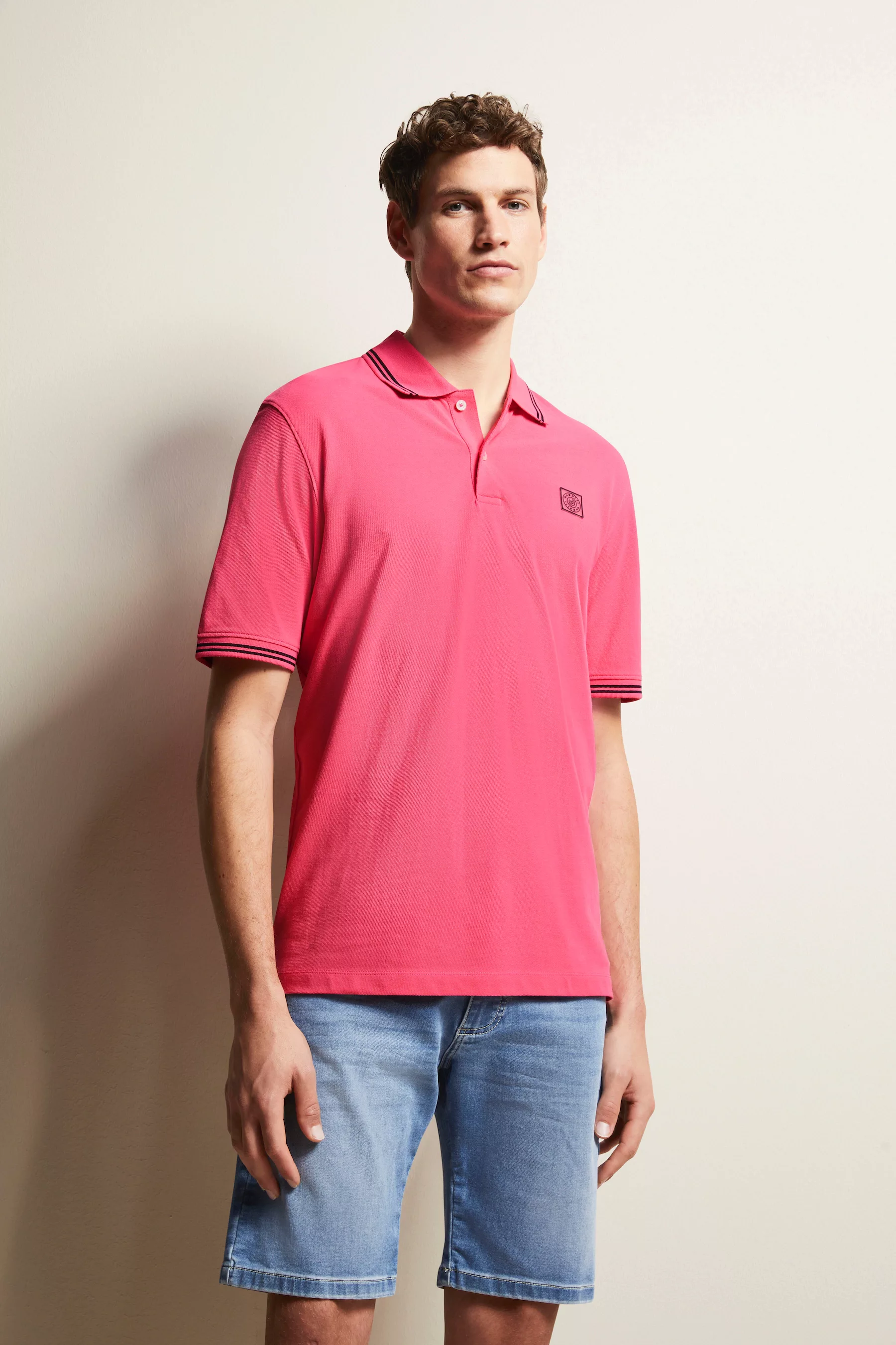 bugatti Poloshirt, mit Kontraststreifen günstig online kaufen