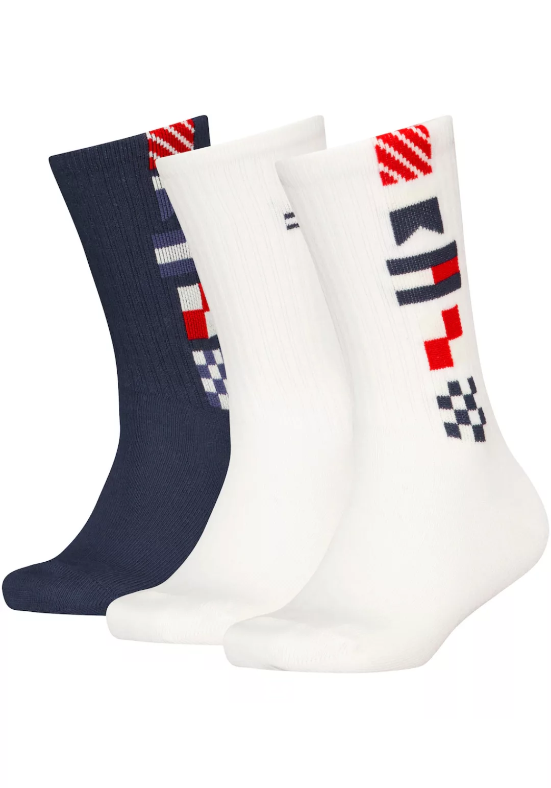 Tommy Hilfiger Socken, (3er-Pack), mit auffälliger Musterung günstig online kaufen