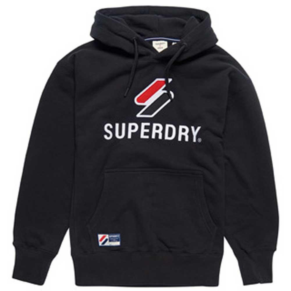 Superdry Code Apq 2 Os Hood Pullover M-L Black günstig online kaufen