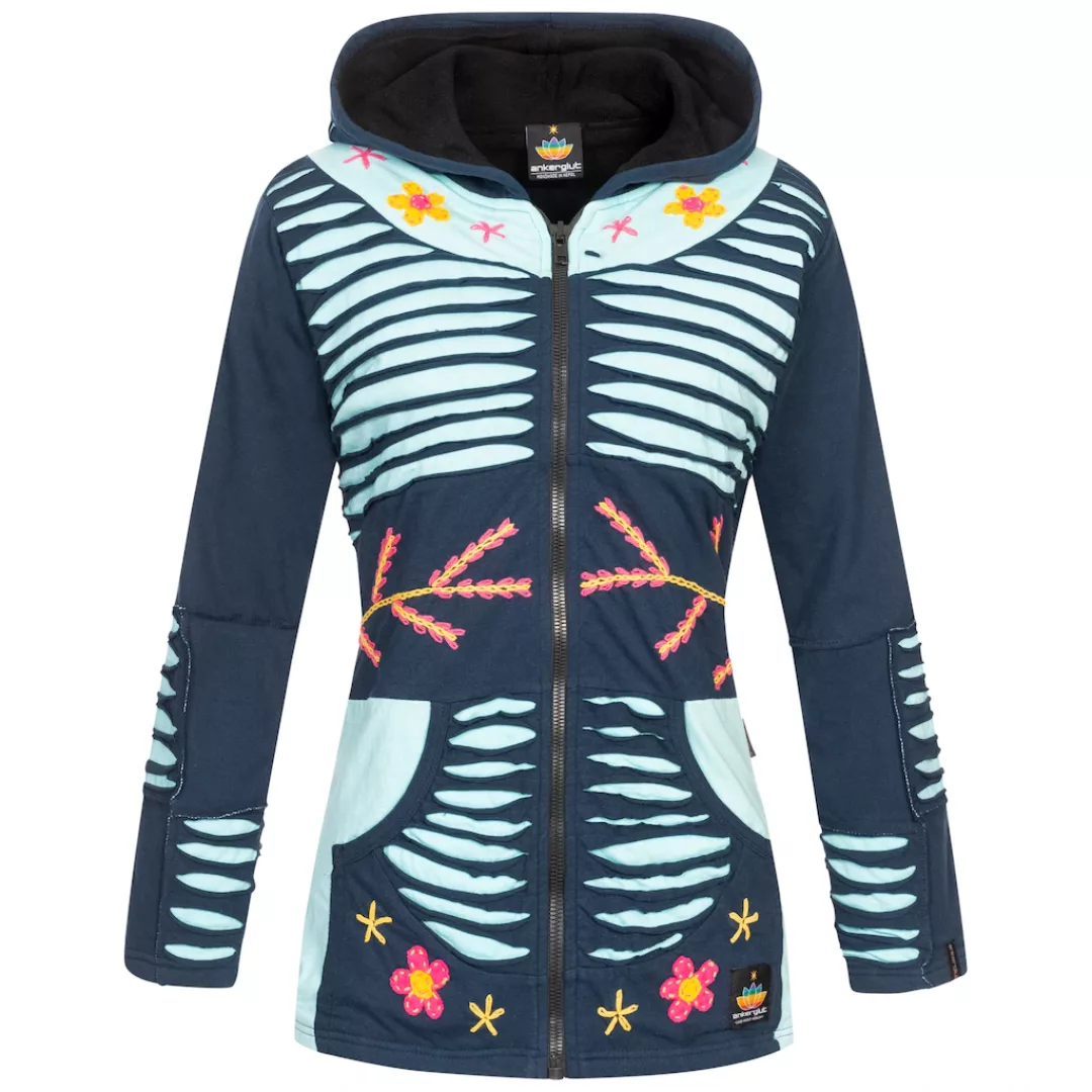 DEPROC Active Fleecejacke "Patchwork Multicolor NUNAVUT II NEW FLOWER POWER günstig online kaufen