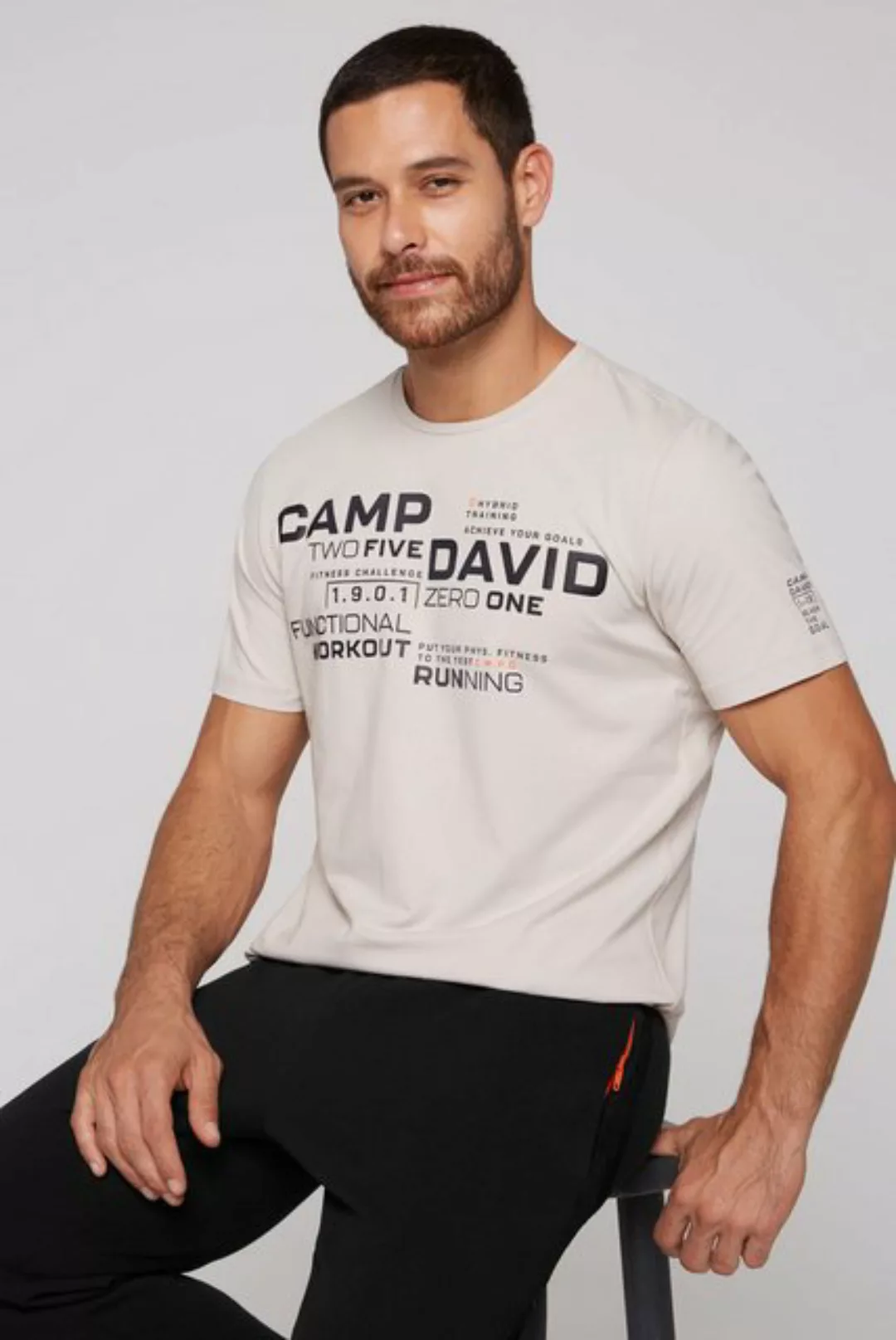 CAMP DAVID Rundhalsshirt mit Baumwolle günstig online kaufen