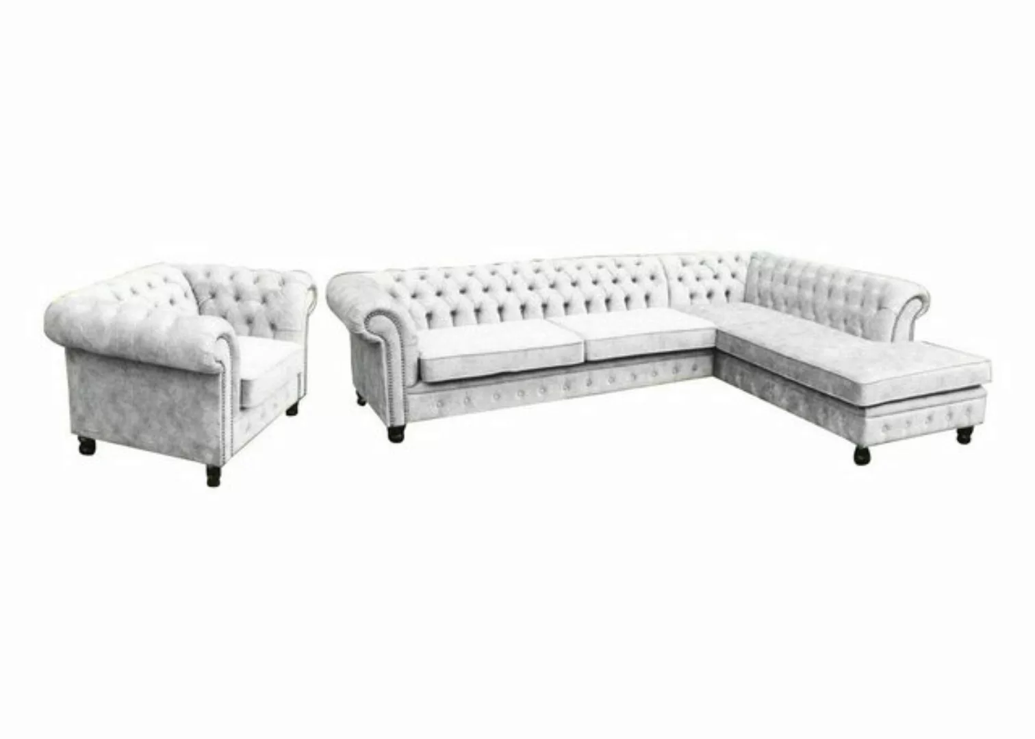 Xlmoebel Ecksofa Beige Chesterfield L-Form Sofa Luxusmodul Modernes Eckmöbe günstig online kaufen