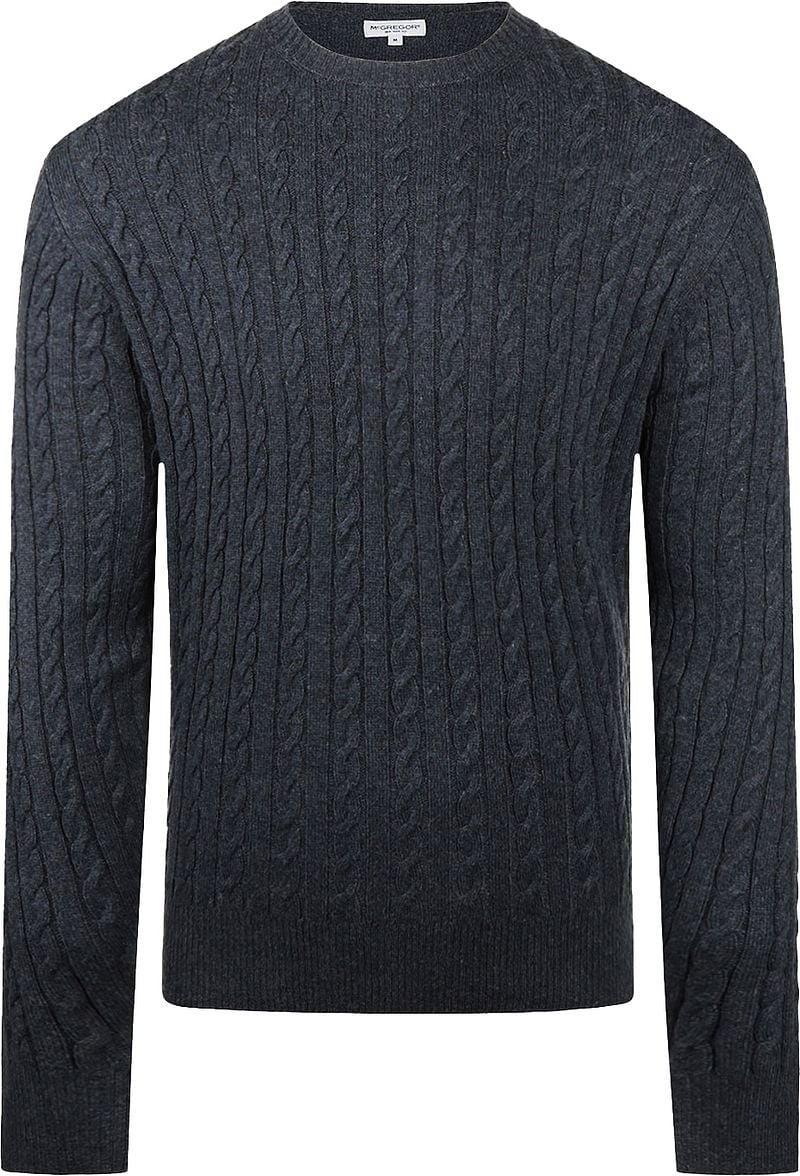 McGregor Cable Pullover Merinowolle Melange Navy - Größe XXL günstig online kaufen