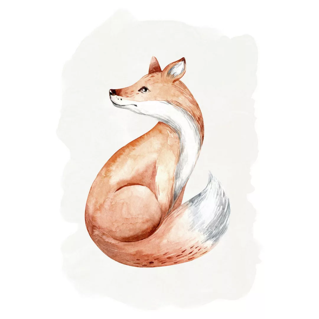 Komar Wandbild Curious Fox Tiere B/L: ca. 50x70 cm günstig online kaufen