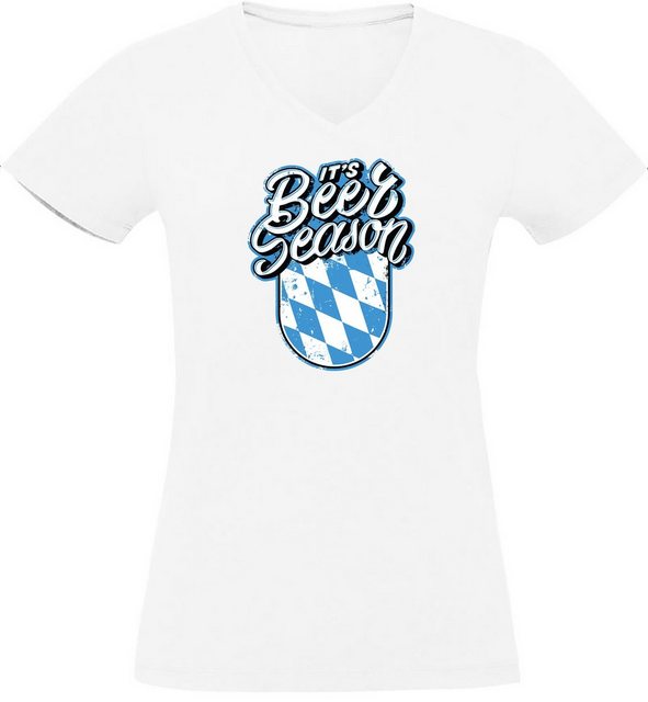 MyDesign24 T-Shirt Damen Oktoberfest T-Shirt - Its Beer Season V-Ausschnitt günstig online kaufen