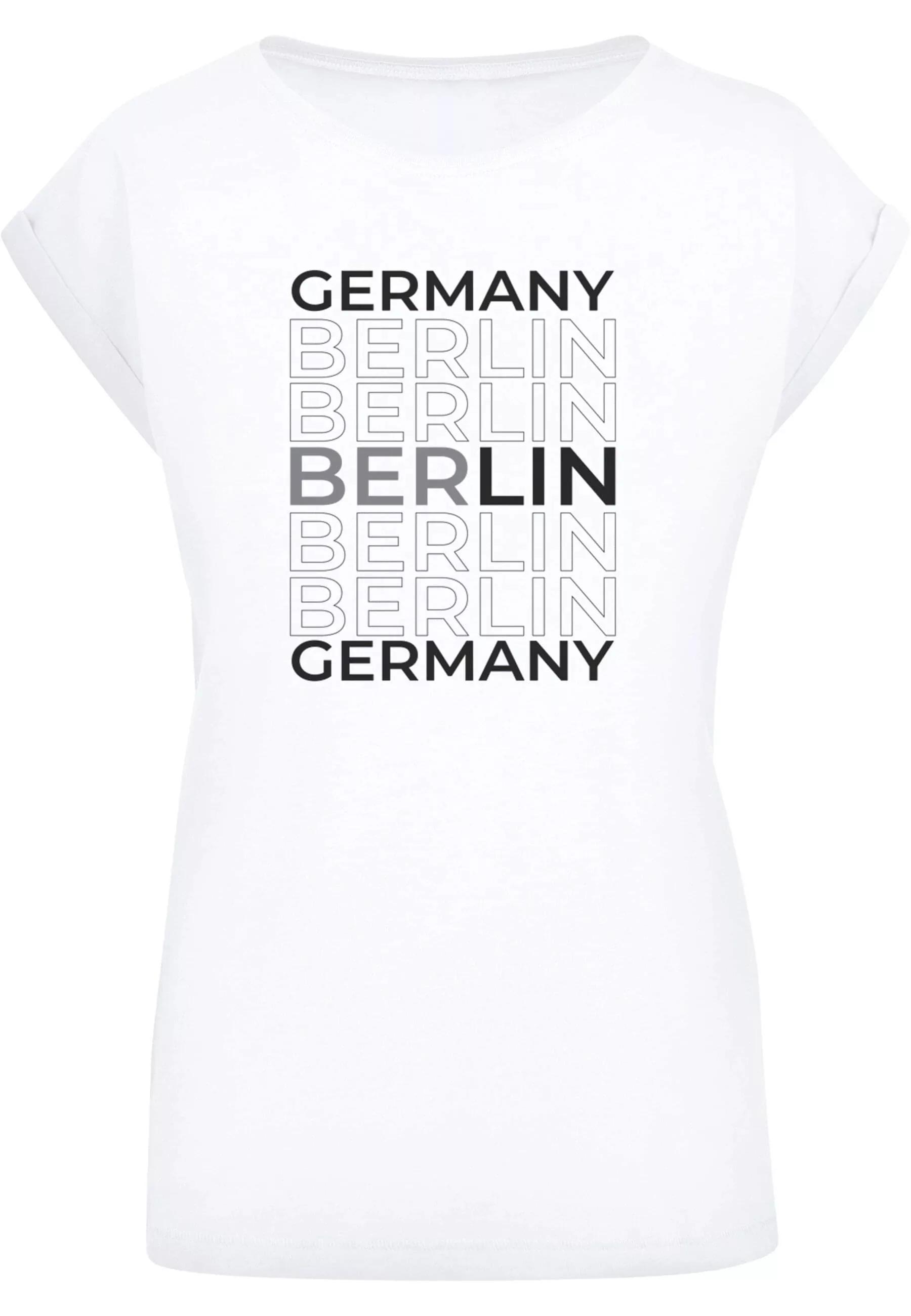 Merchcode T-Shirt "Merchcode Damen Ladies Berlin Extended Shoulder Tee" günstig online kaufen