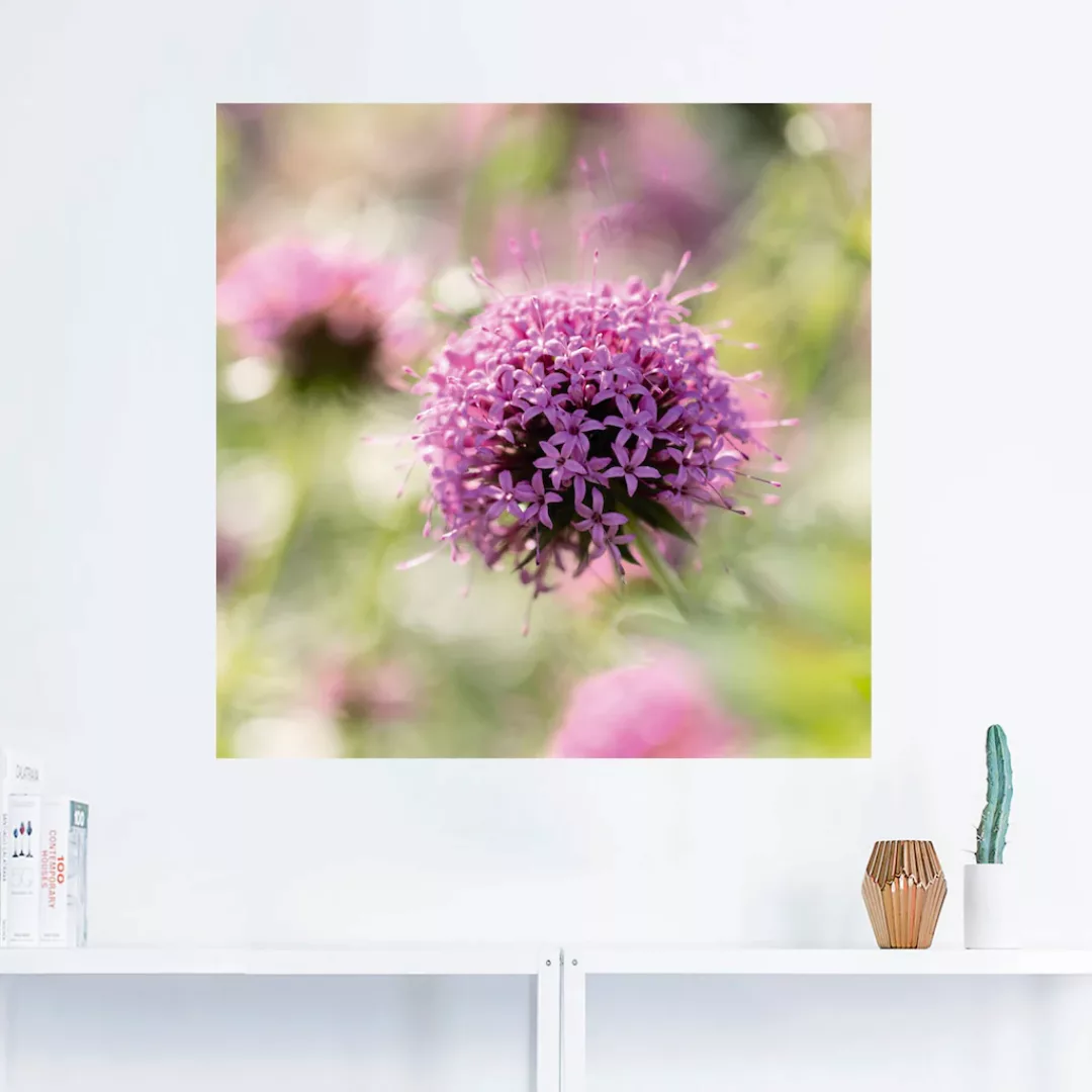 Artland Wandbild "Lila Blüte im Gegenlicht", Blumen, (1 St.), als Leinwandb günstig online kaufen