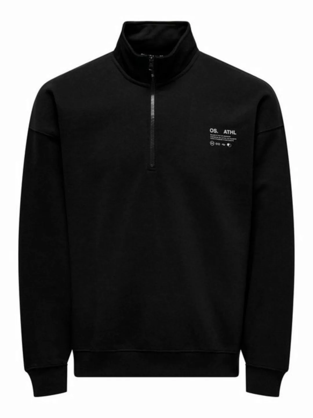 ONLY & SONS Sweatshirt Sweatshirt Oversize Fit hoher Kragen Reißverschluss günstig online kaufen