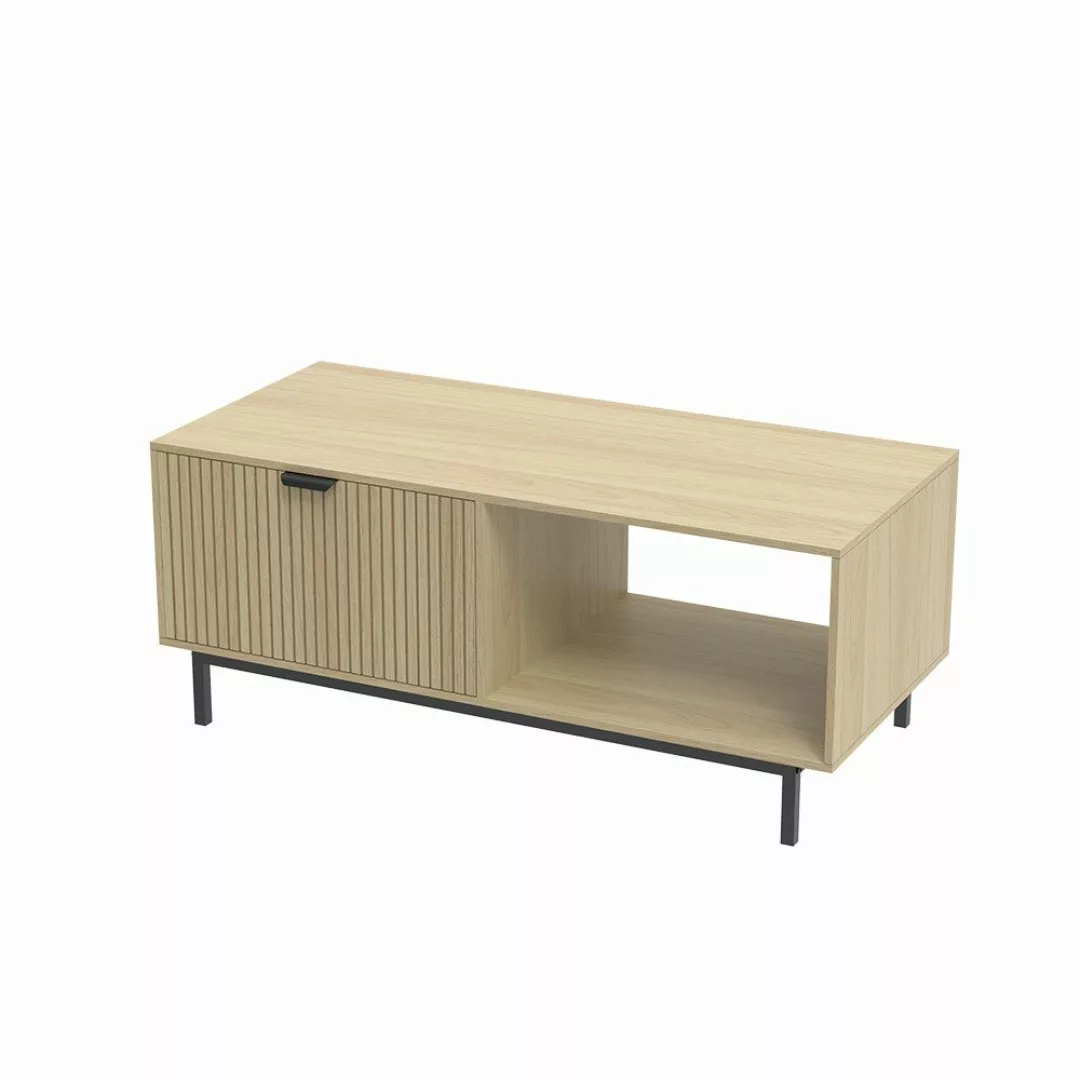 Vicco Couchtisch Lennox, Eiche/Schwarz, 110 x günstig online kaufen