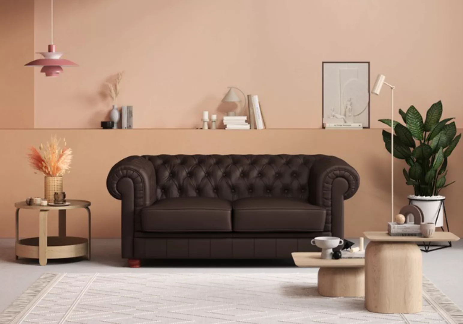 Max Winzer® Chesterfield-Sofa »Kent 2-Sitzer, edel und bequem, hochwertige günstig online kaufen