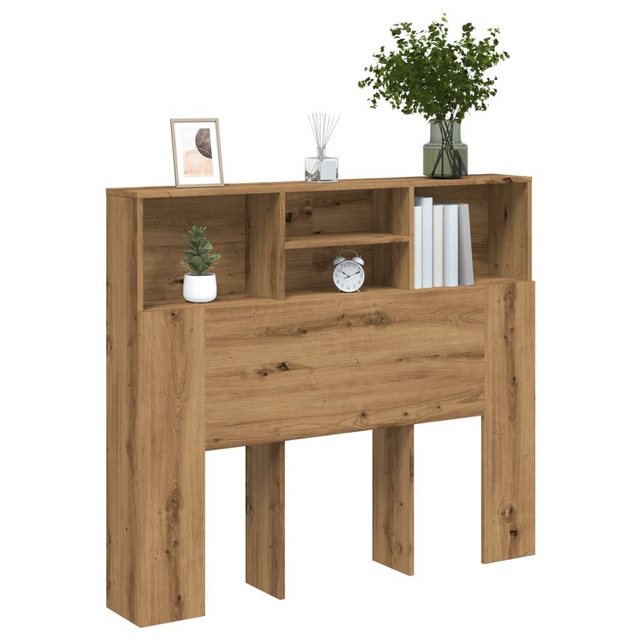 vidaXL Aktenschrank Bett-Kopfteil mit Ablagen Artisan-Eiche 120x19x103,5 cm günstig online kaufen