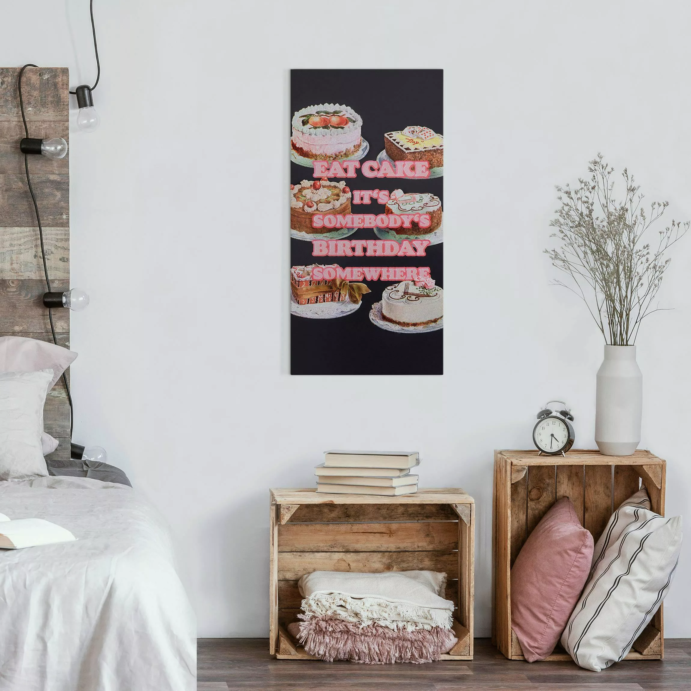 Leinwandbild Eat Cake It's Birthday günstig online kaufen