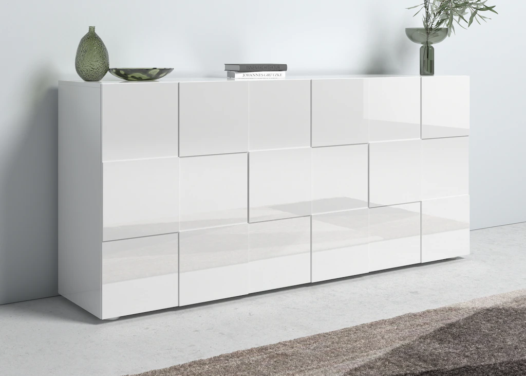 INOSIGN Sideboard "Dama Breite 181, Kommode 3 Türen, Anrichte", Front in 3D günstig online kaufen