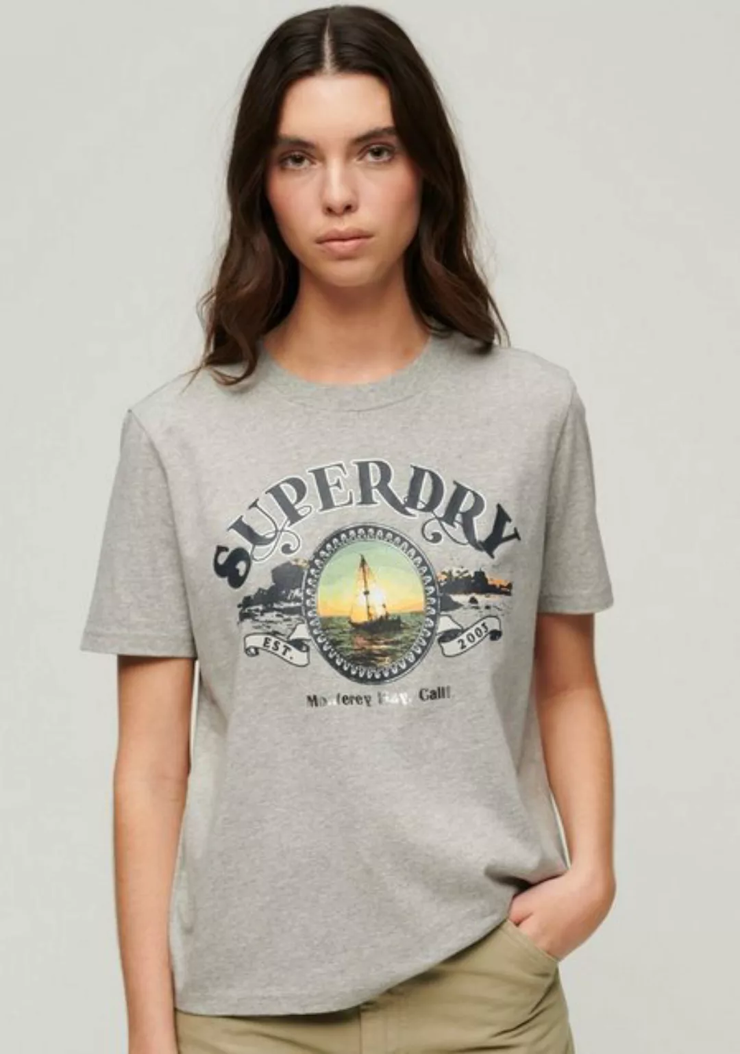 Superdry Print-Shirt TRAVEL SOUVENIR RELAXED TEE günstig online kaufen