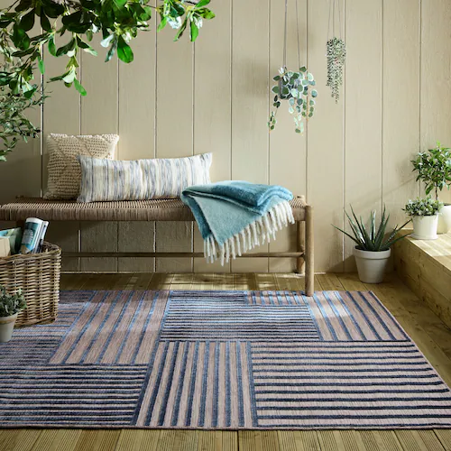 FLAIR RUGS Teppich »Vigo Blocks«, rechteckig, 4 mm Höhe, Vigo Blocks Indoor günstig online kaufen