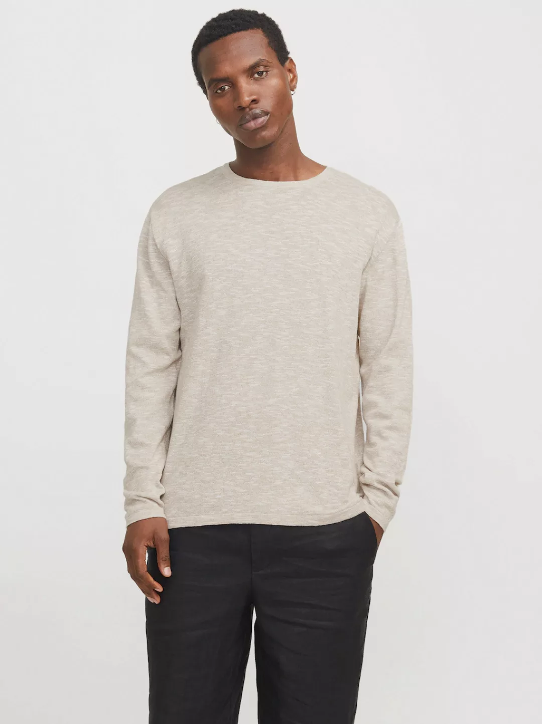 Jack & Jones Rundhalspullover "JJESUMMER KNIT CREW NECK SN", mit Rundhalsau günstig online kaufen