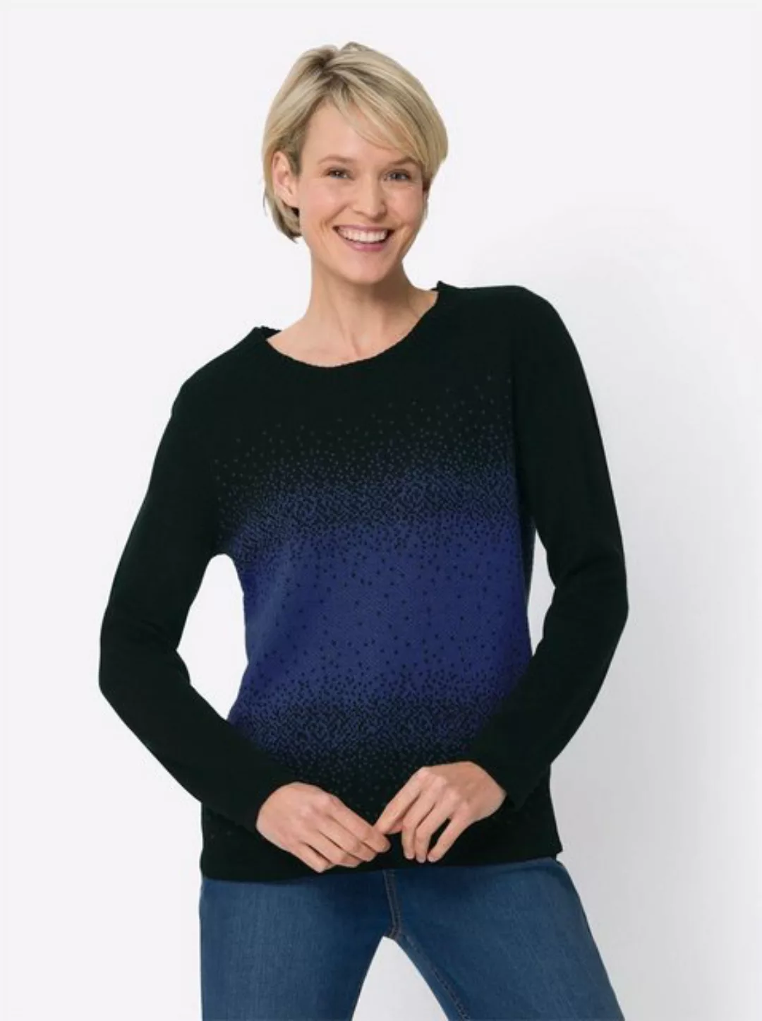 Sieh an! Strickpullover Rundhalspullover günstig online kaufen