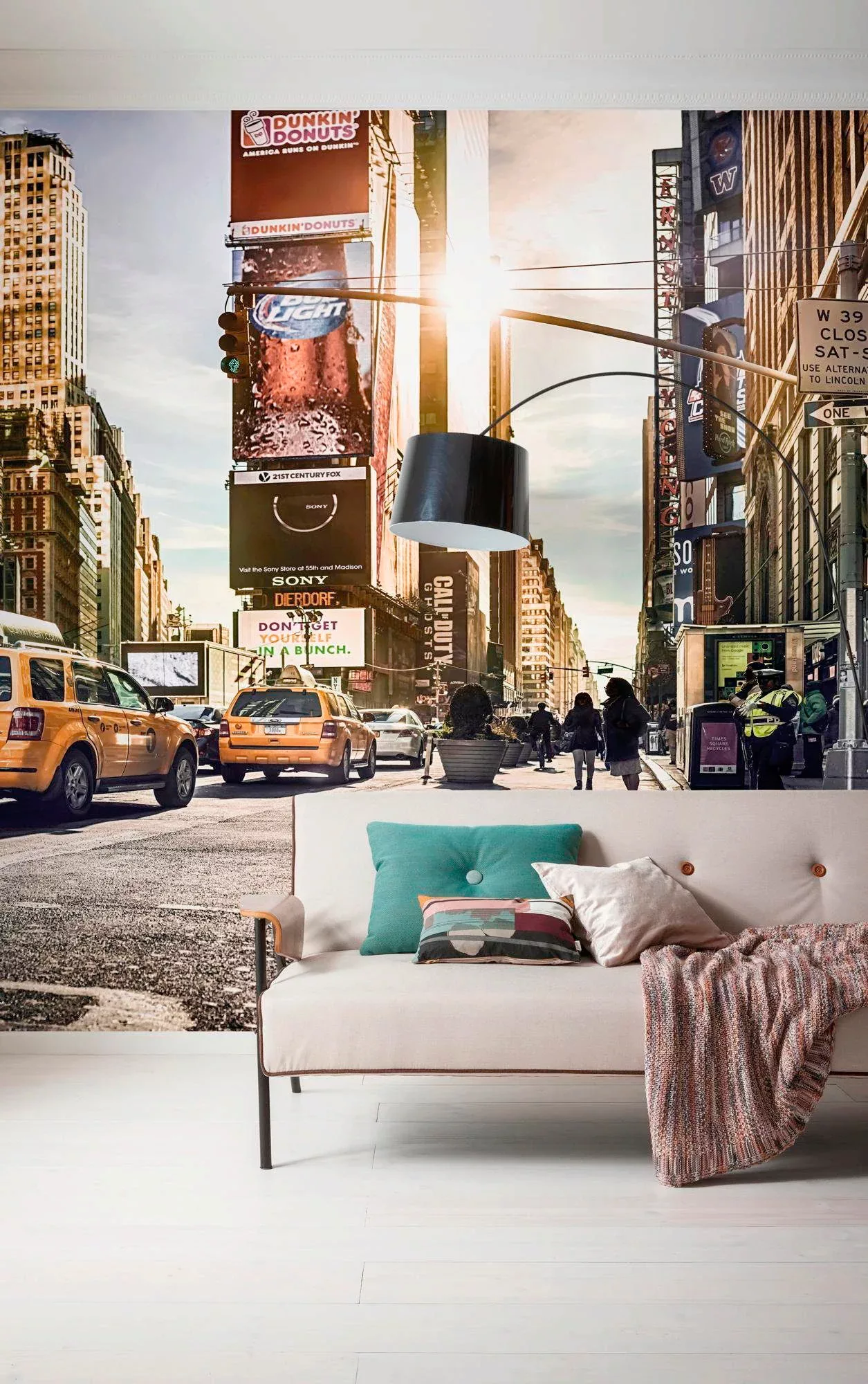 KOMAR Vlies Fototapete - Times Square - Größe 300 x 250 cm mehrfarbig günstig online kaufen