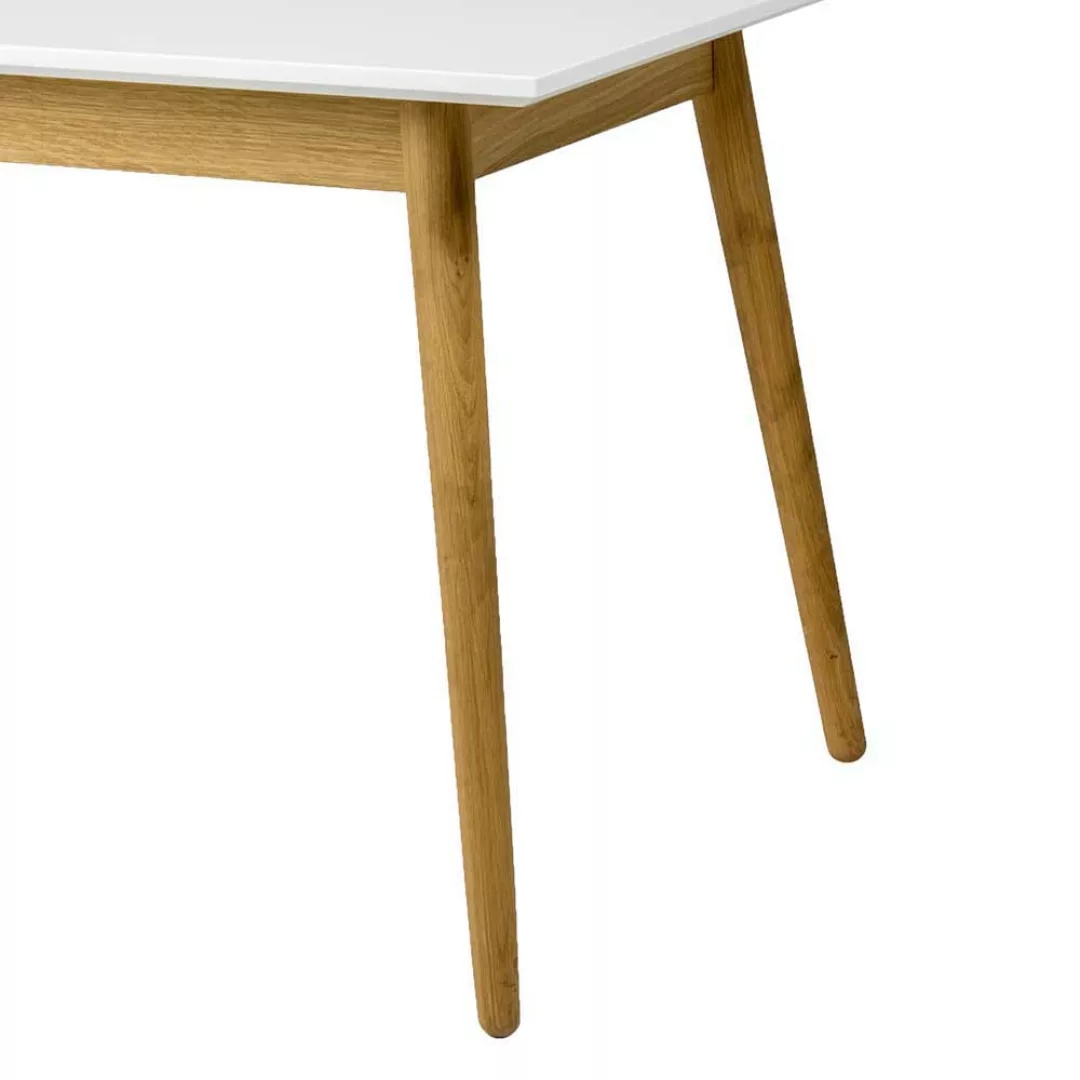 Esstisch in Weiß und Eiche skandinavischen Design günstig online kaufen