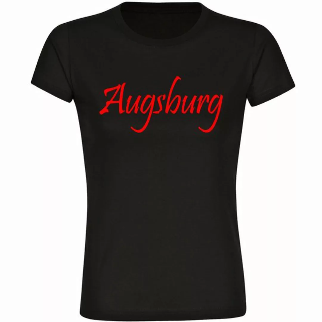 multifanshop T-Shirt Damen Augsburg - Schriftzug - Frauen günstig online kaufen