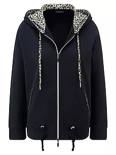 Kapuzen-Sweatjacke MYBC schwarz günstig online kaufen