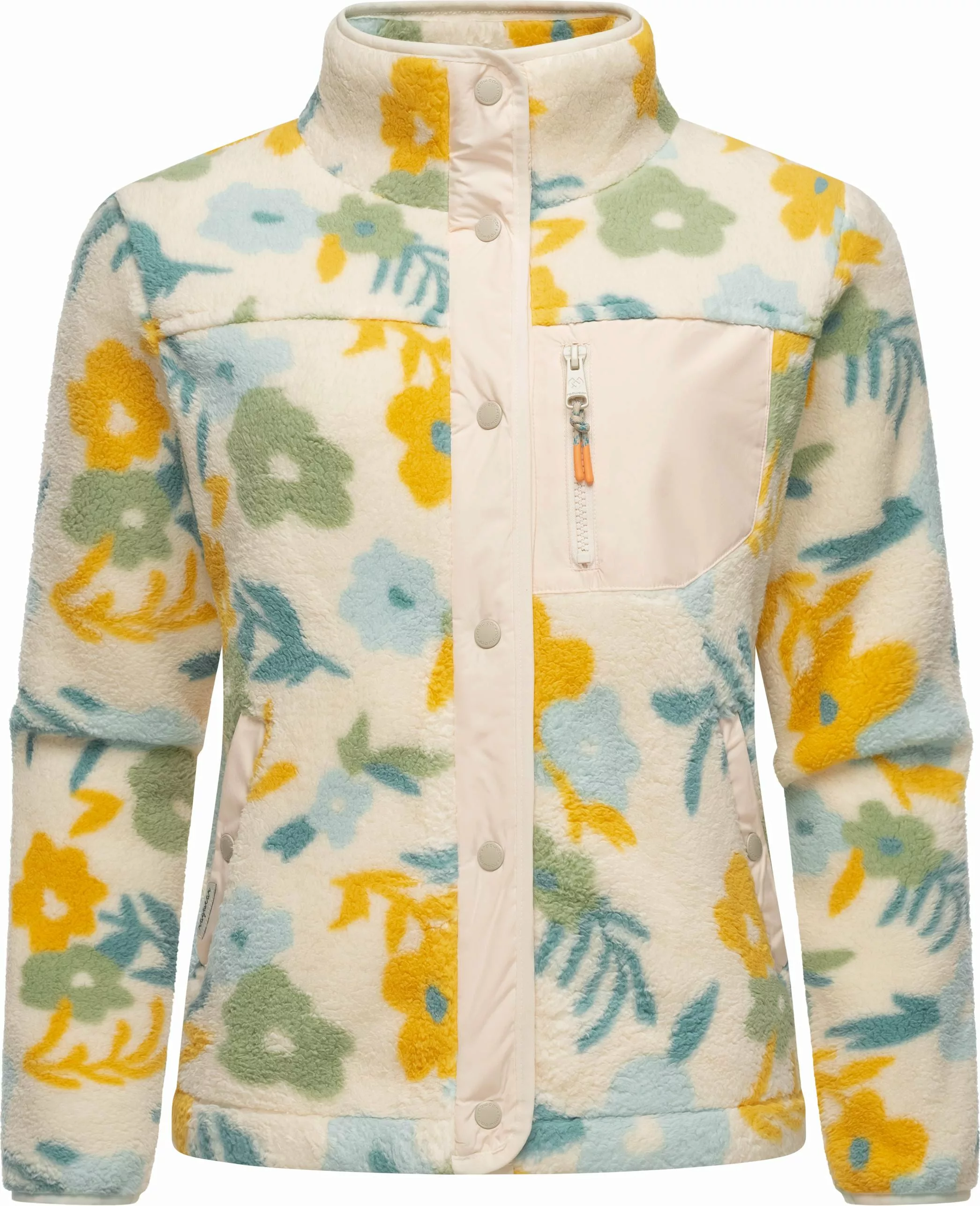 Ragwear Plüschjacke "Appopis Print", ohne Kapuze, Auffällige flauschige Übe günstig online kaufen