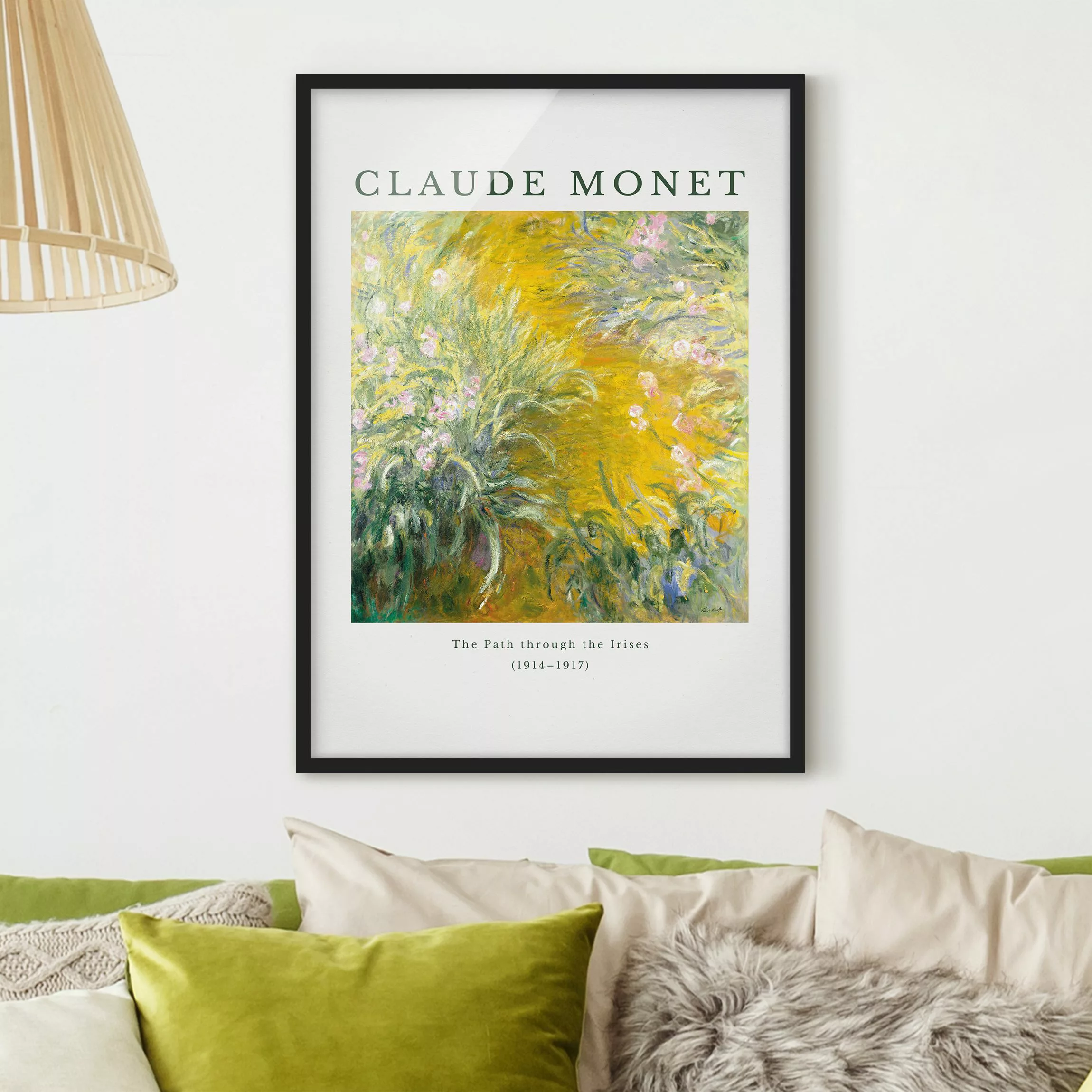 Bild mit Rahmen Claude Monet - Der Pfad günstig online kaufen