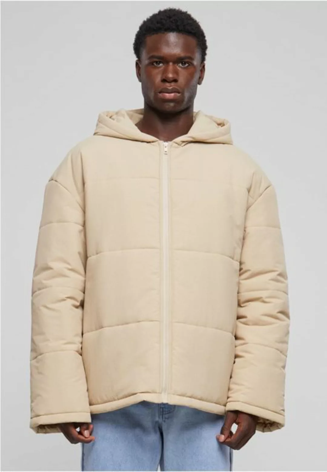URBAN CLASSICS Steppjacke Hooded Block Puffer Jacket günstig online kaufen