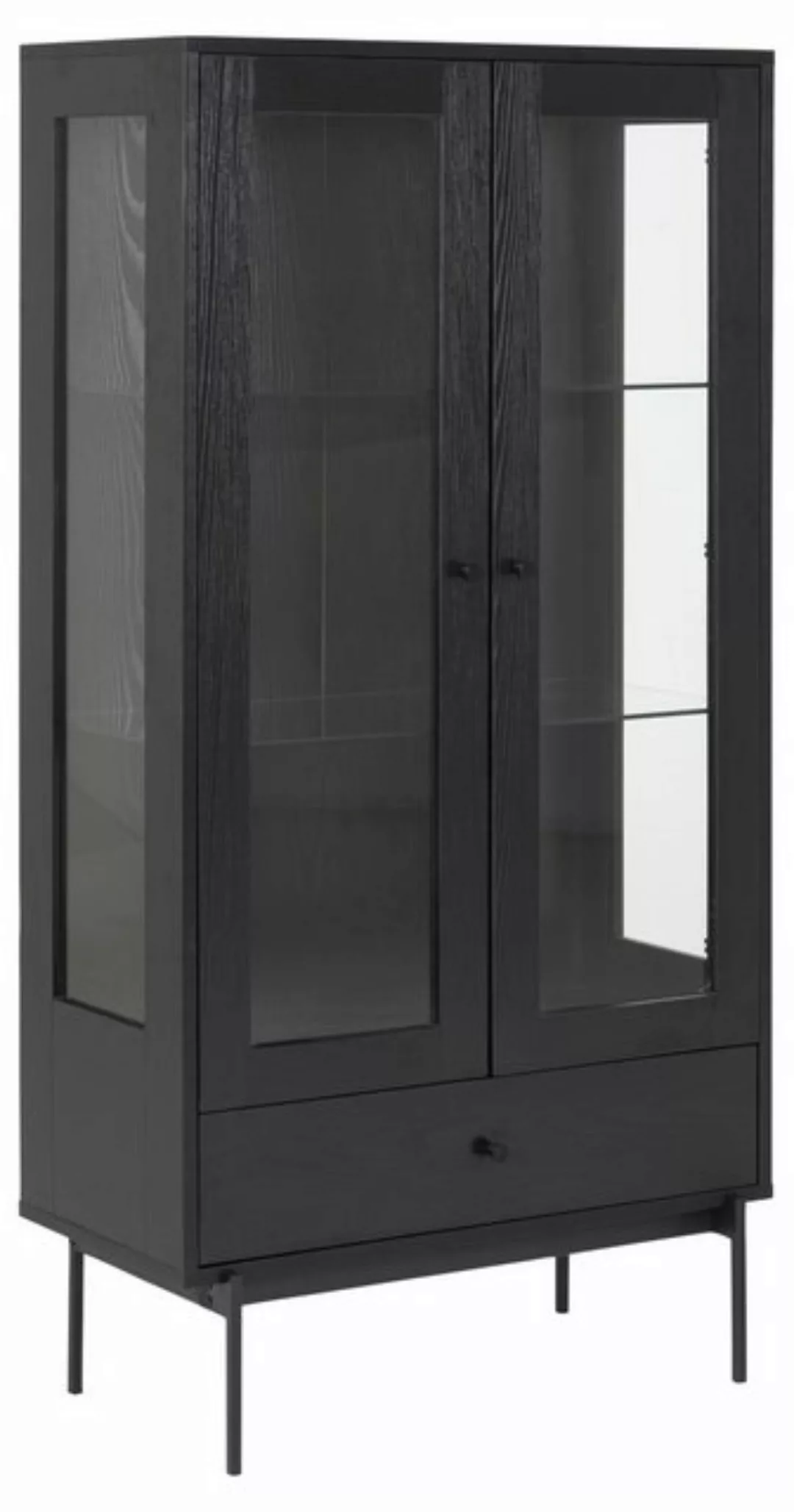 freiraum Glasvitrine Angus in Klar, Glas - 75x152x37,5cm (BxHxT) günstig online kaufen