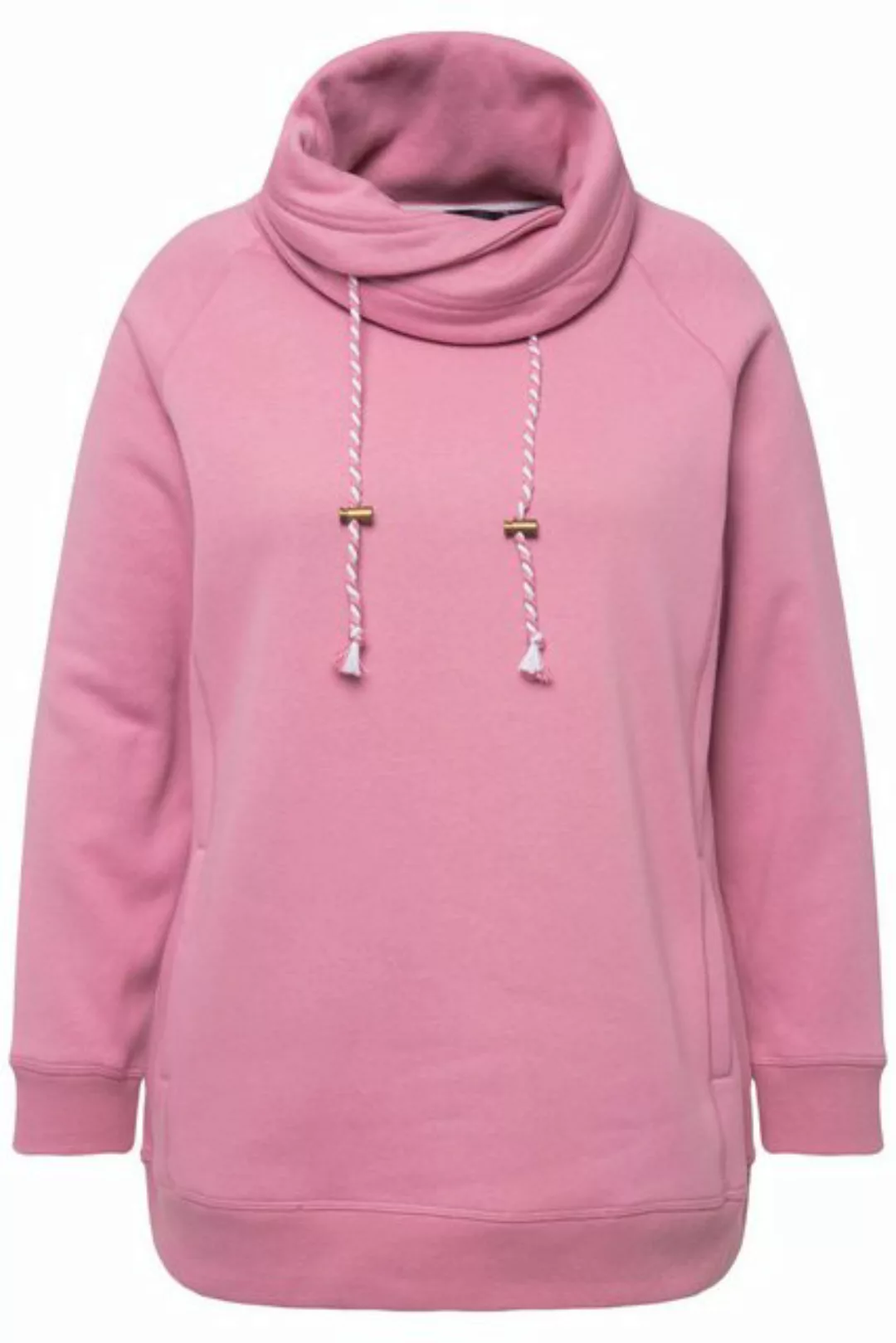 Ulla Popken Sweatshirt Sweatshirt weiter Stehkragen Taschen günstig online kaufen