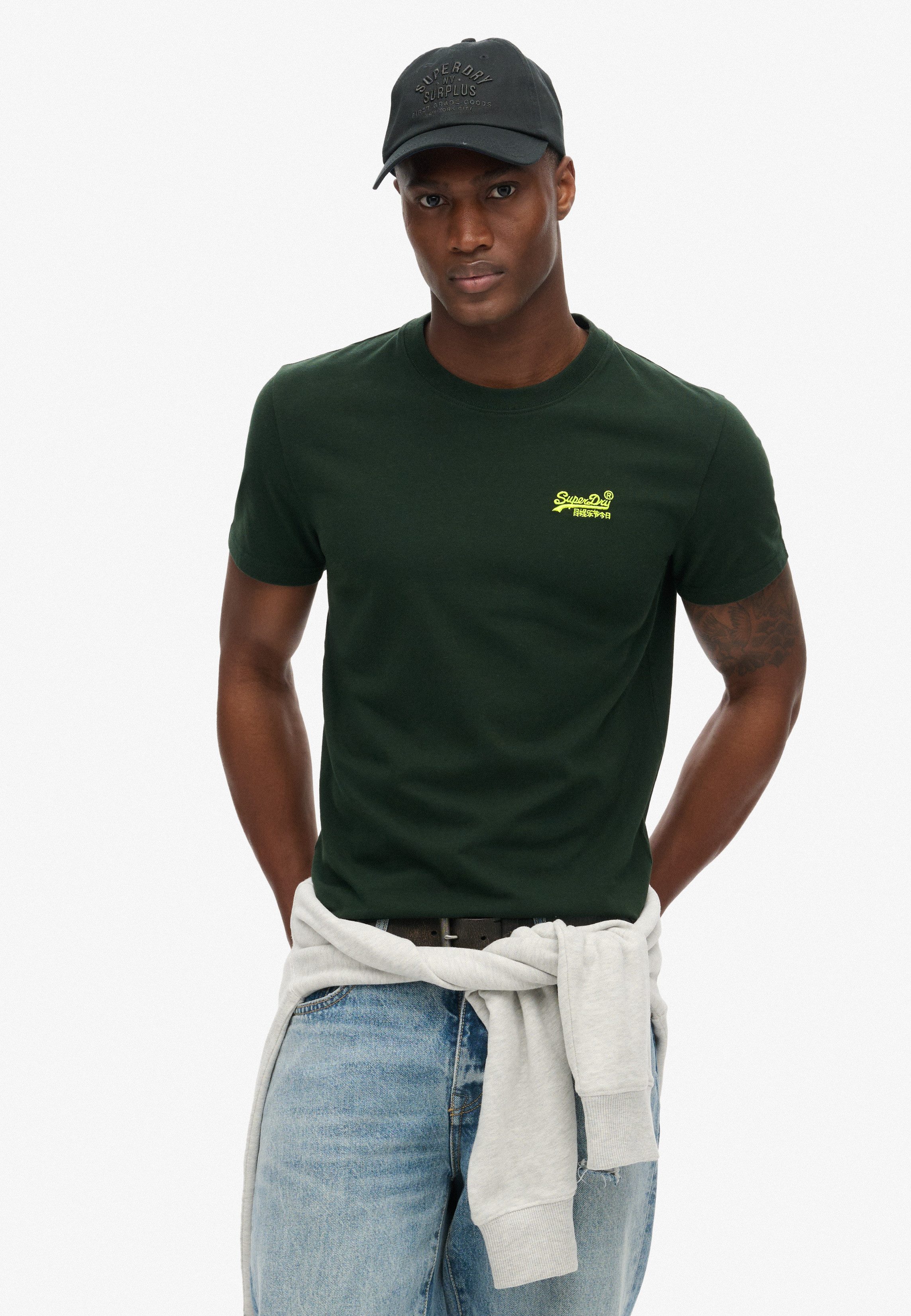 Superdry Rundhalsshirt "ESSENTIAL LOGO EMB TEE" günstig online kaufen