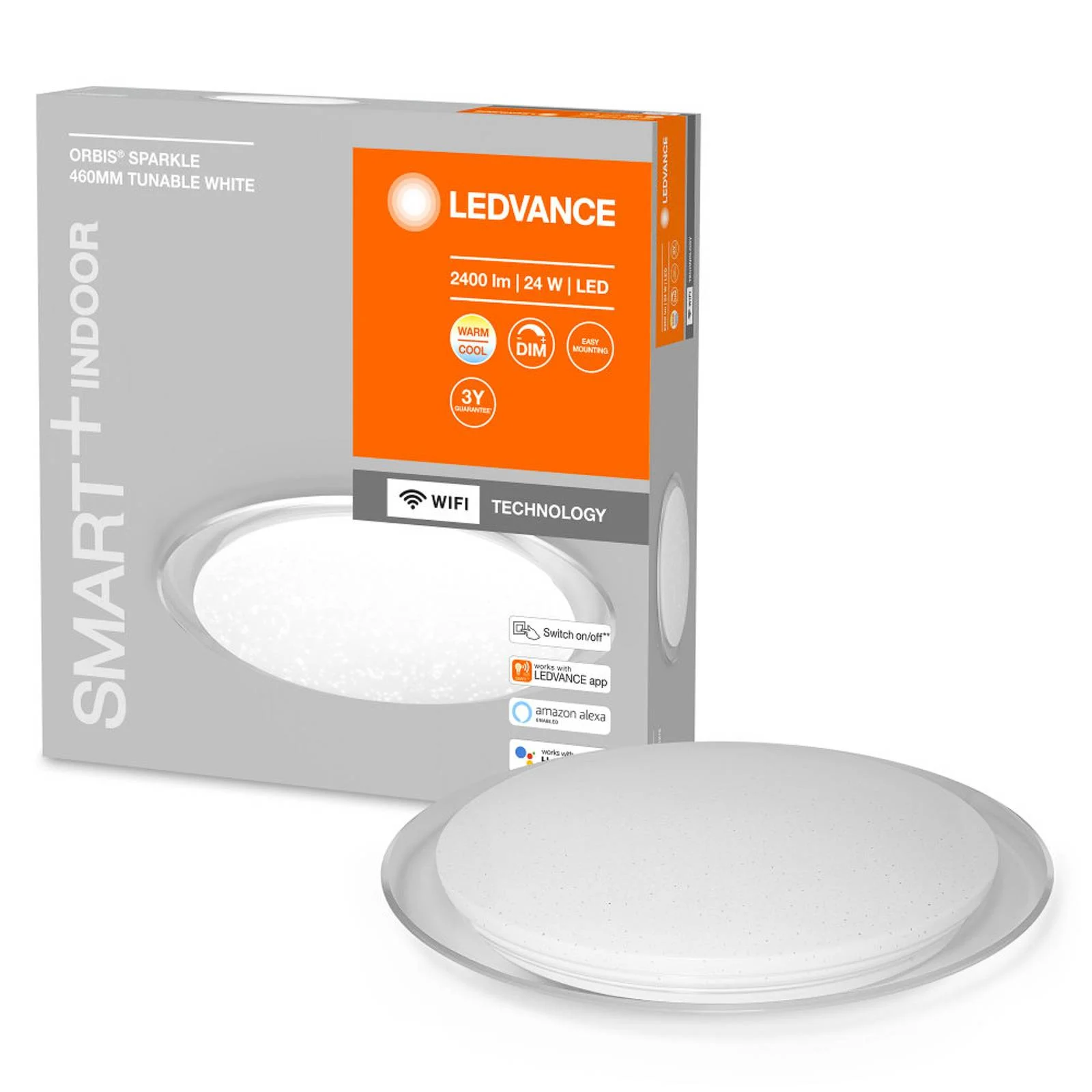 LEDVANCE SMART+ WiFi Orbis Sparkle, CCT, Ø 46 cm günstig online kaufen