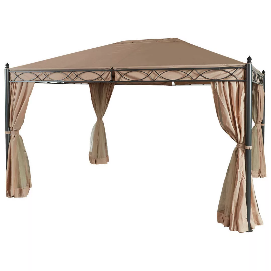 Grasekamp Pavillon Rom beige Stahl B/H/L: ca. 300x270x400 cm günstig online kaufen