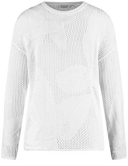 GERRY WEBER Rundhalspullover Softer Pullover in Ajourstrick günstig online kaufen